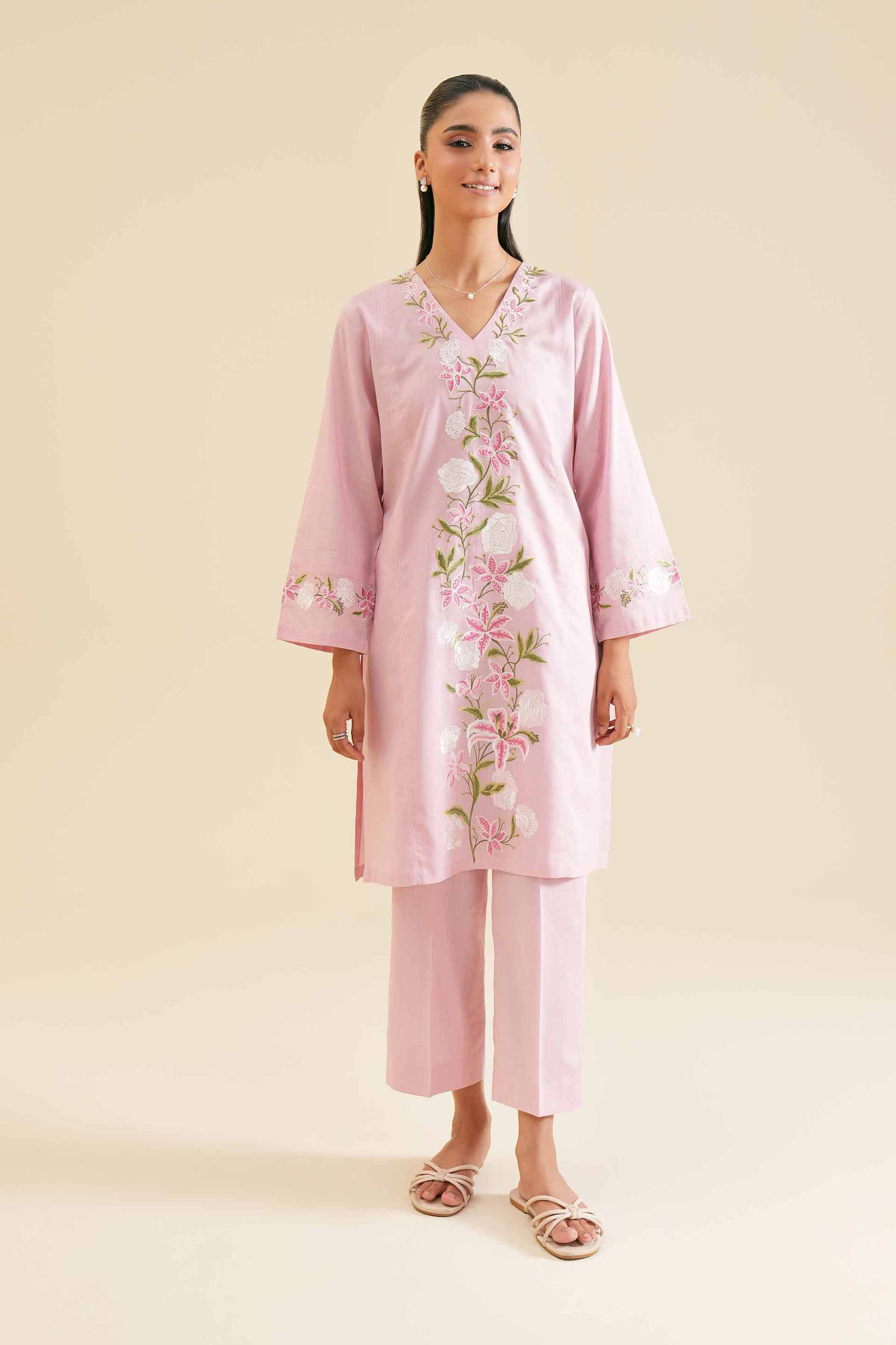 2 Piece - Embroidered Suit - PS24-39