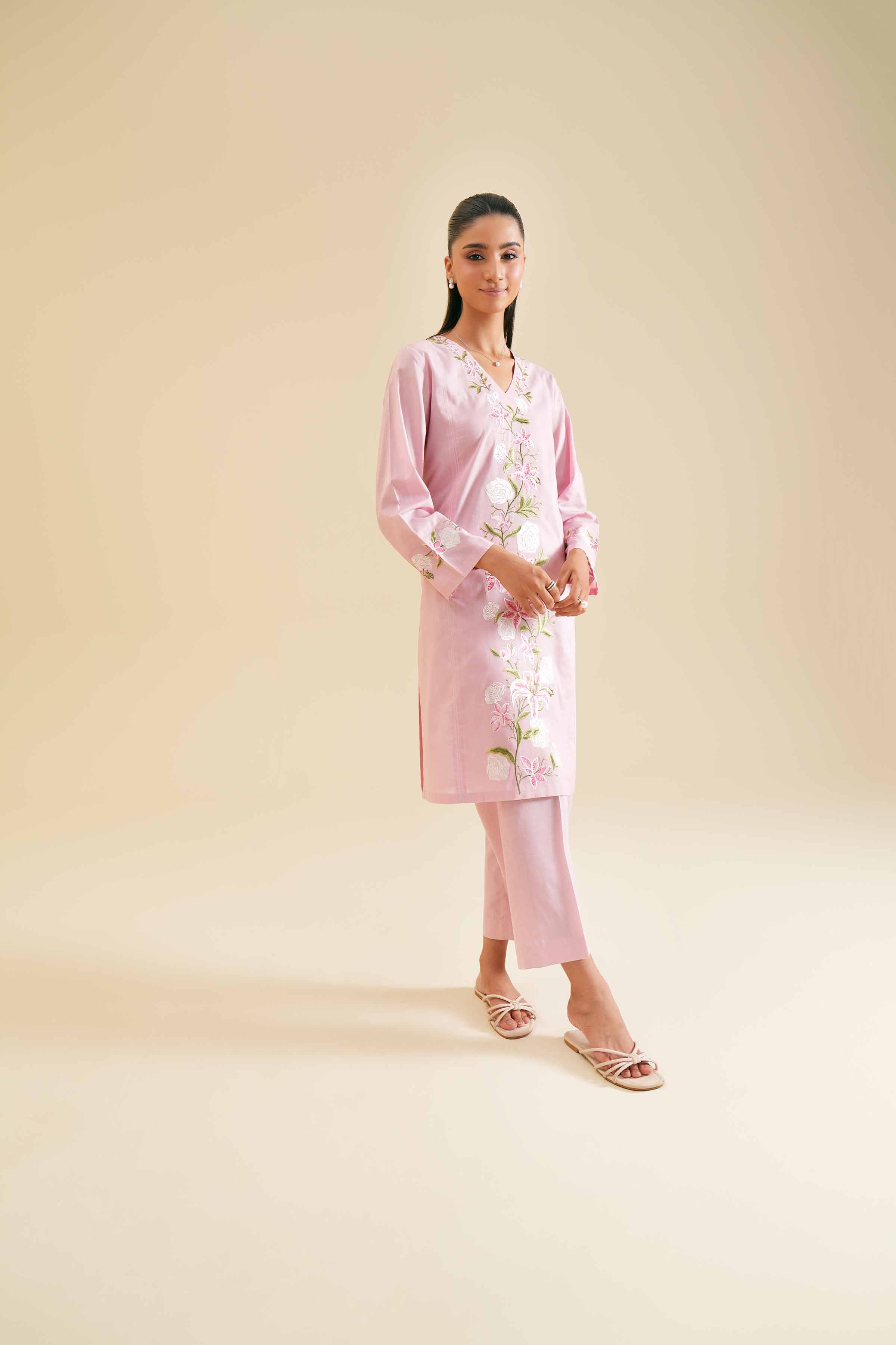 2 Piece - Embroidered Suit - PS24-39