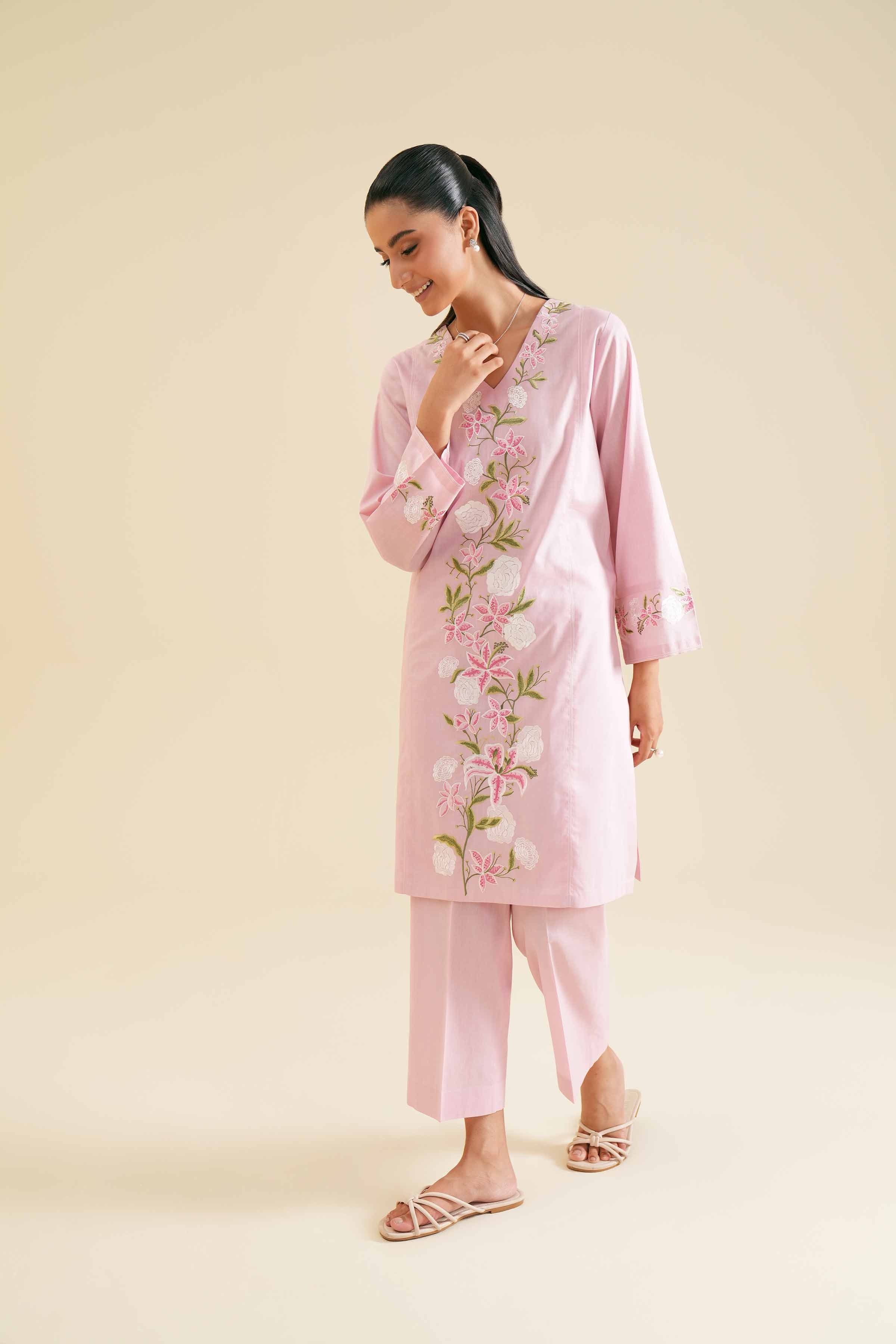 2 Piece - Embroidered Suit - PS24-39