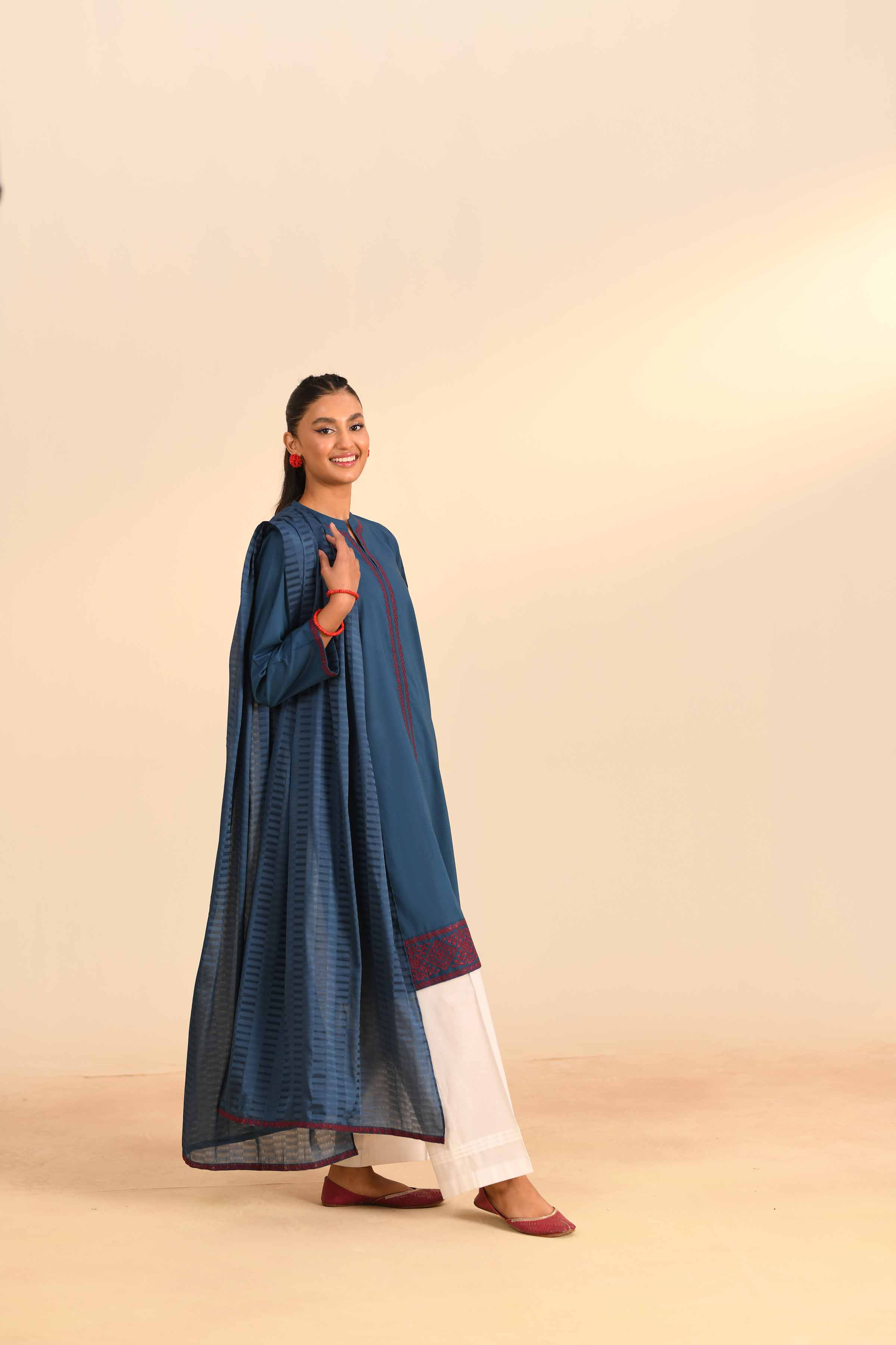 2 Piece - Embroidered Suit - PS24-74