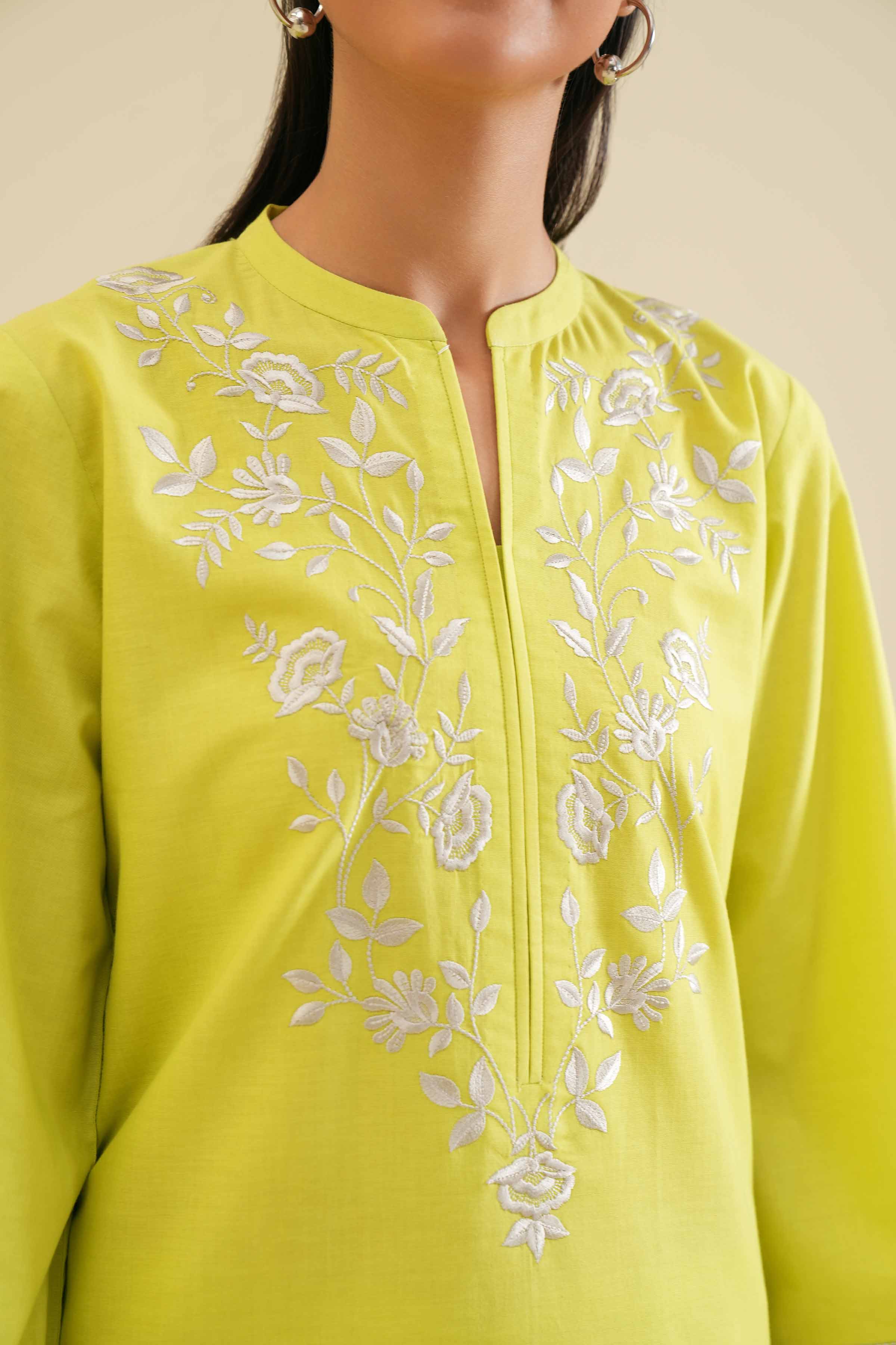 2 Piece - Embroidered Suit - PS24-91