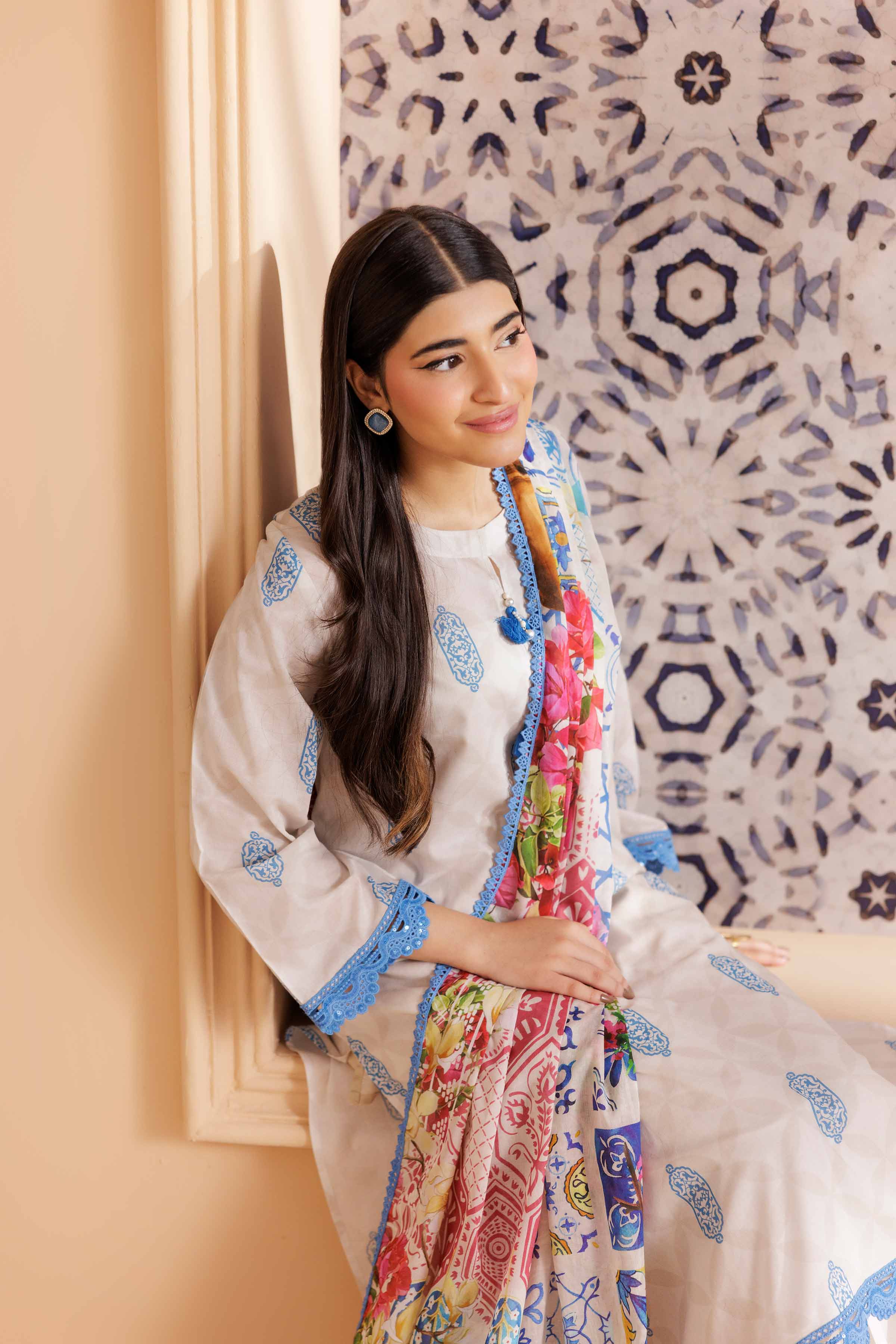 3 Piece - Printed Suit - PS25-117