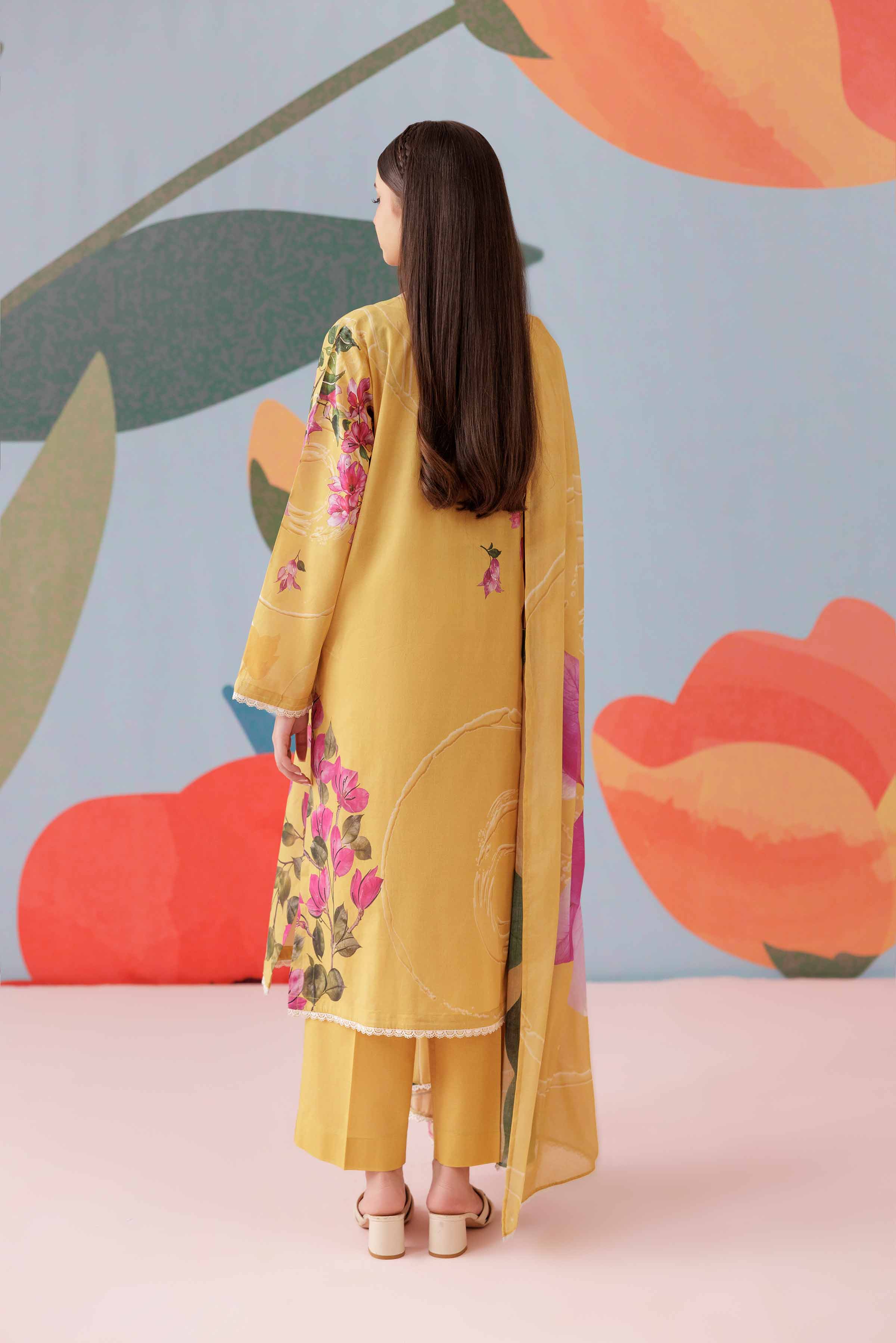 3 Piece - Printed Suit - PS25-133