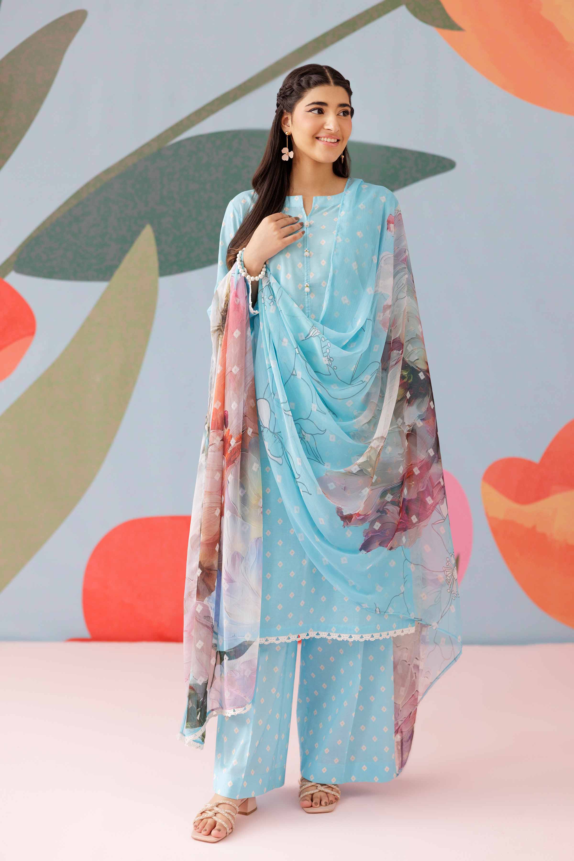 3 Piece - Printed Suit - PS25-160