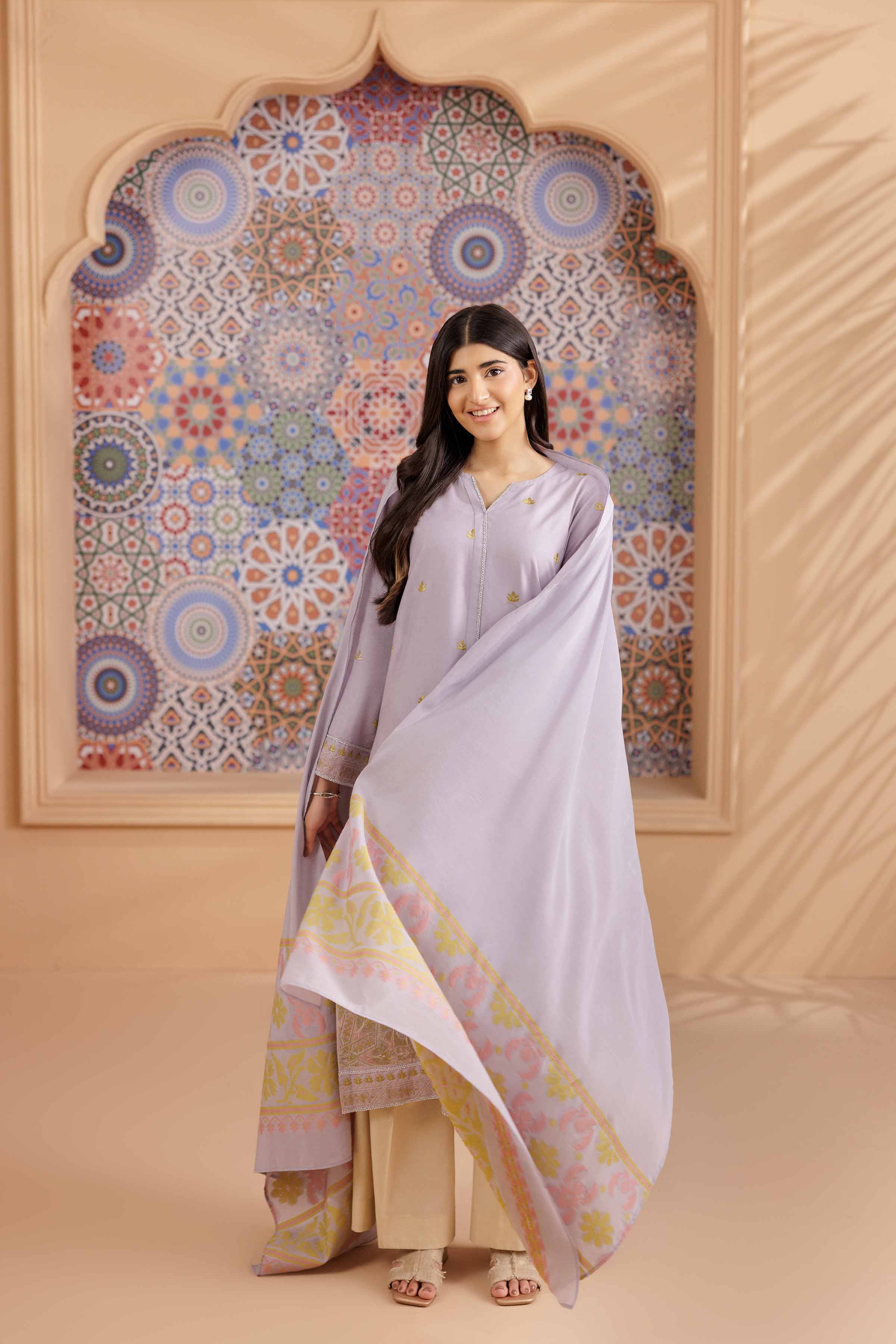 2 Piece - Embroidered Suit - PS25-190 - for Women - Pret Collection | Nishat | Shop Online