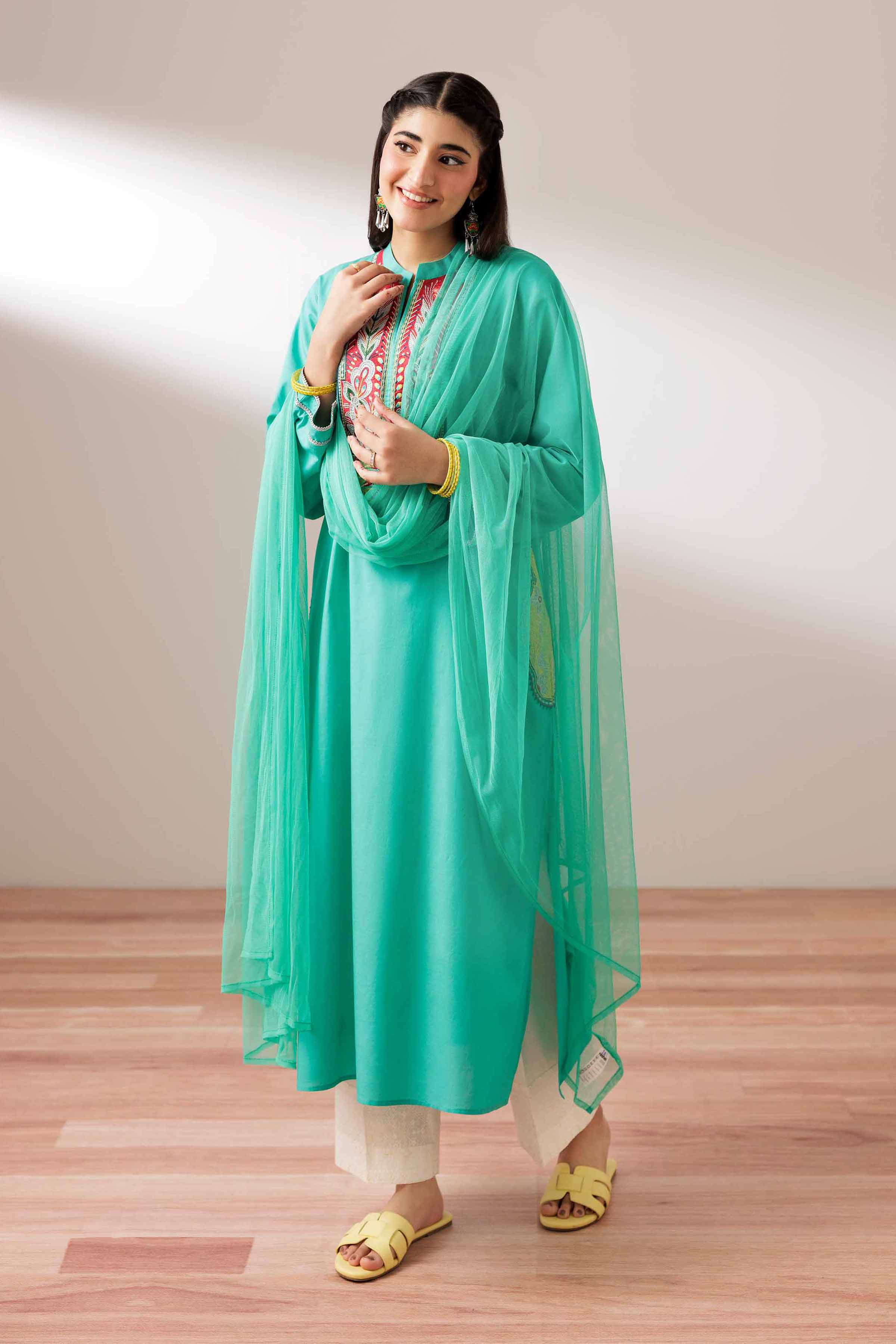 2 Piece - Embroidered Suit - PS25-203 - for Women - Pret Collection | Nishat | Shop Online