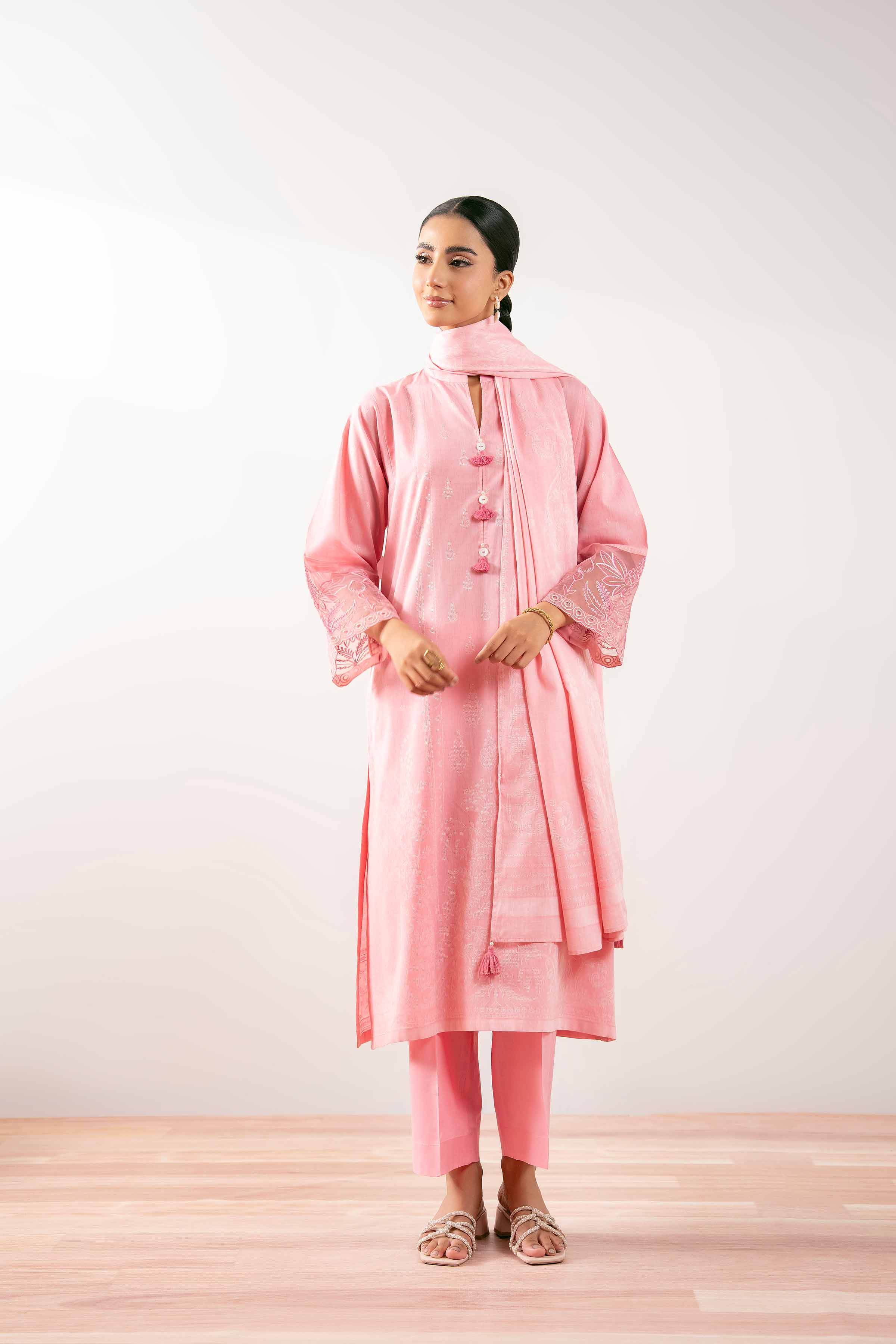 3 Piece - Embroidered Suit - PS25-208 - for Women - Pret Collection | Nishat | Shop Online