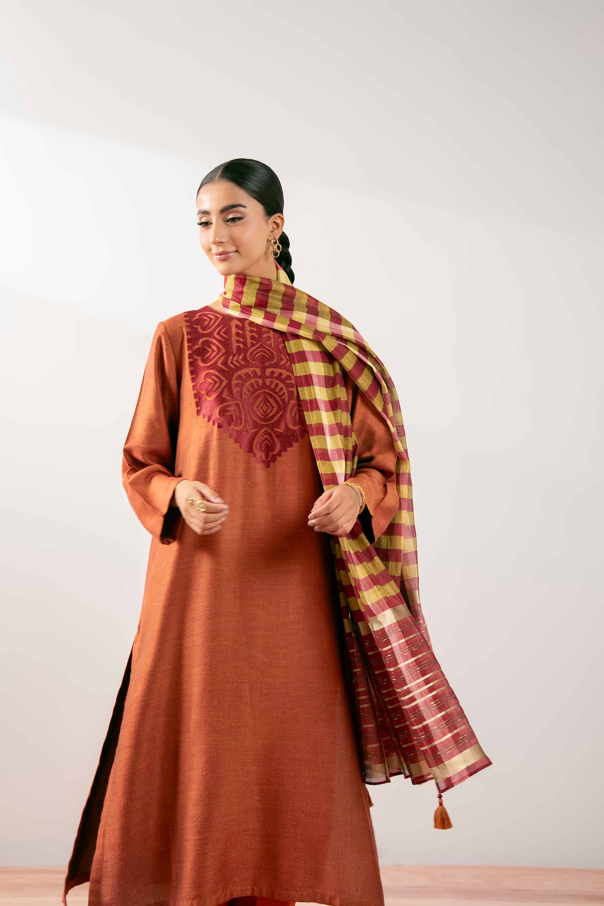 3 Piece - Embroidered Suit - PS25-212 - for Women - Pret Collection | Nishat | Shop Online