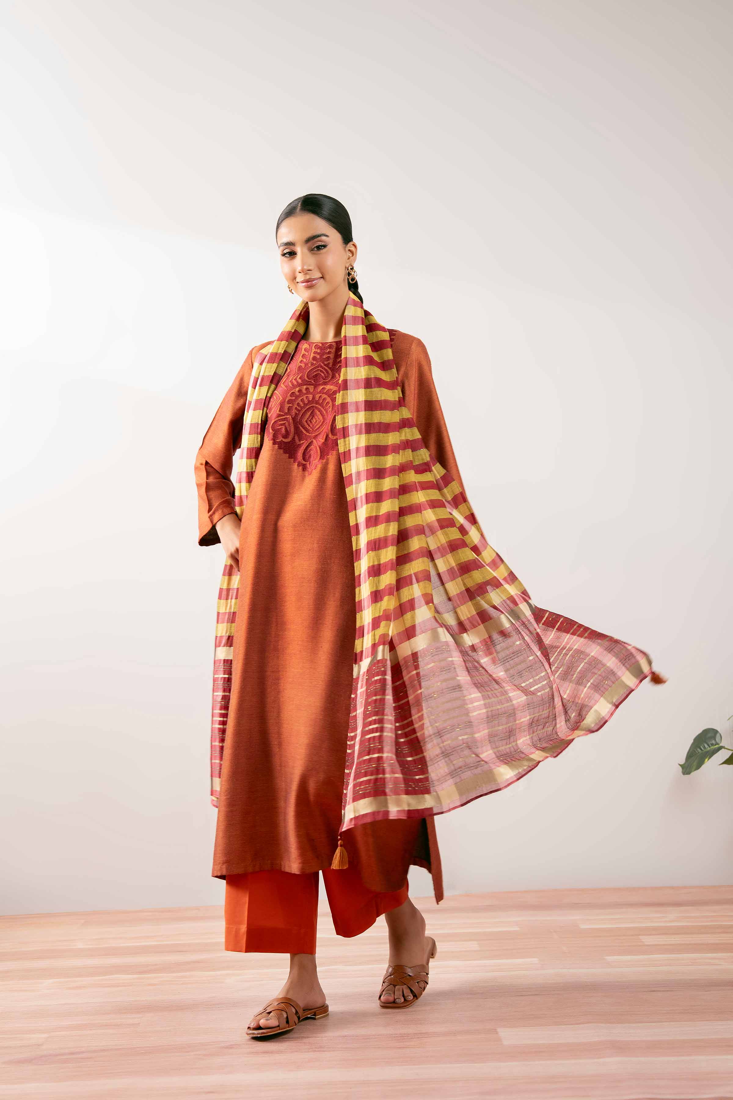 3 Piece - Embroidered Suit - PS25-212 - for Women - Pret Collection | Nishat | Shop Online