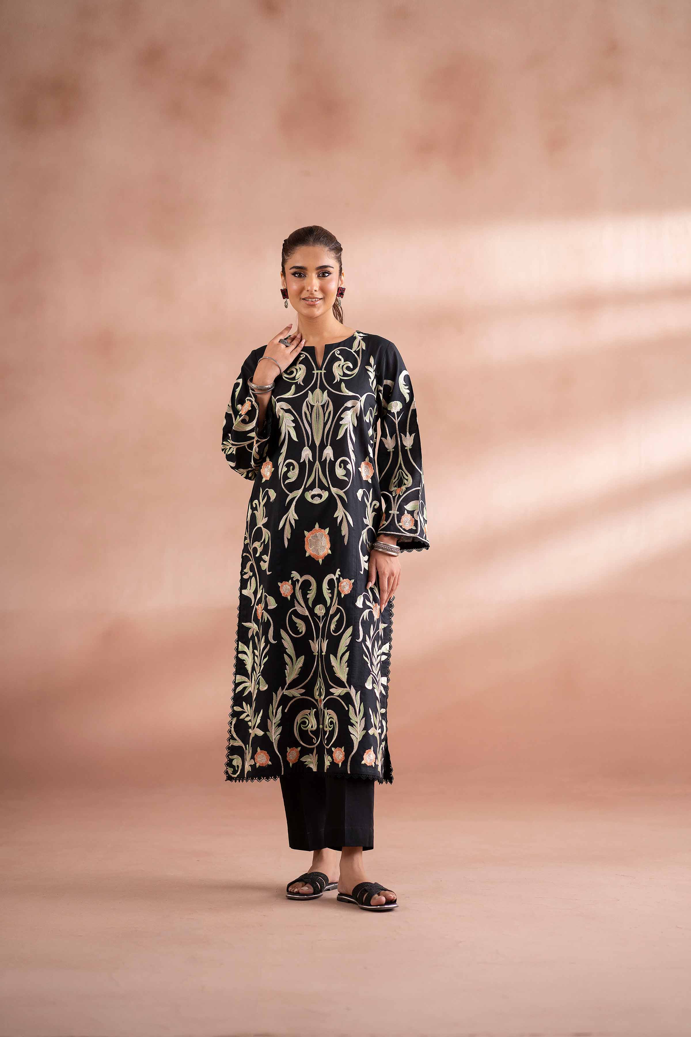 Embroidered Shirt - PS25-213 for Women - Pret Collection | Nishat | Shop Online