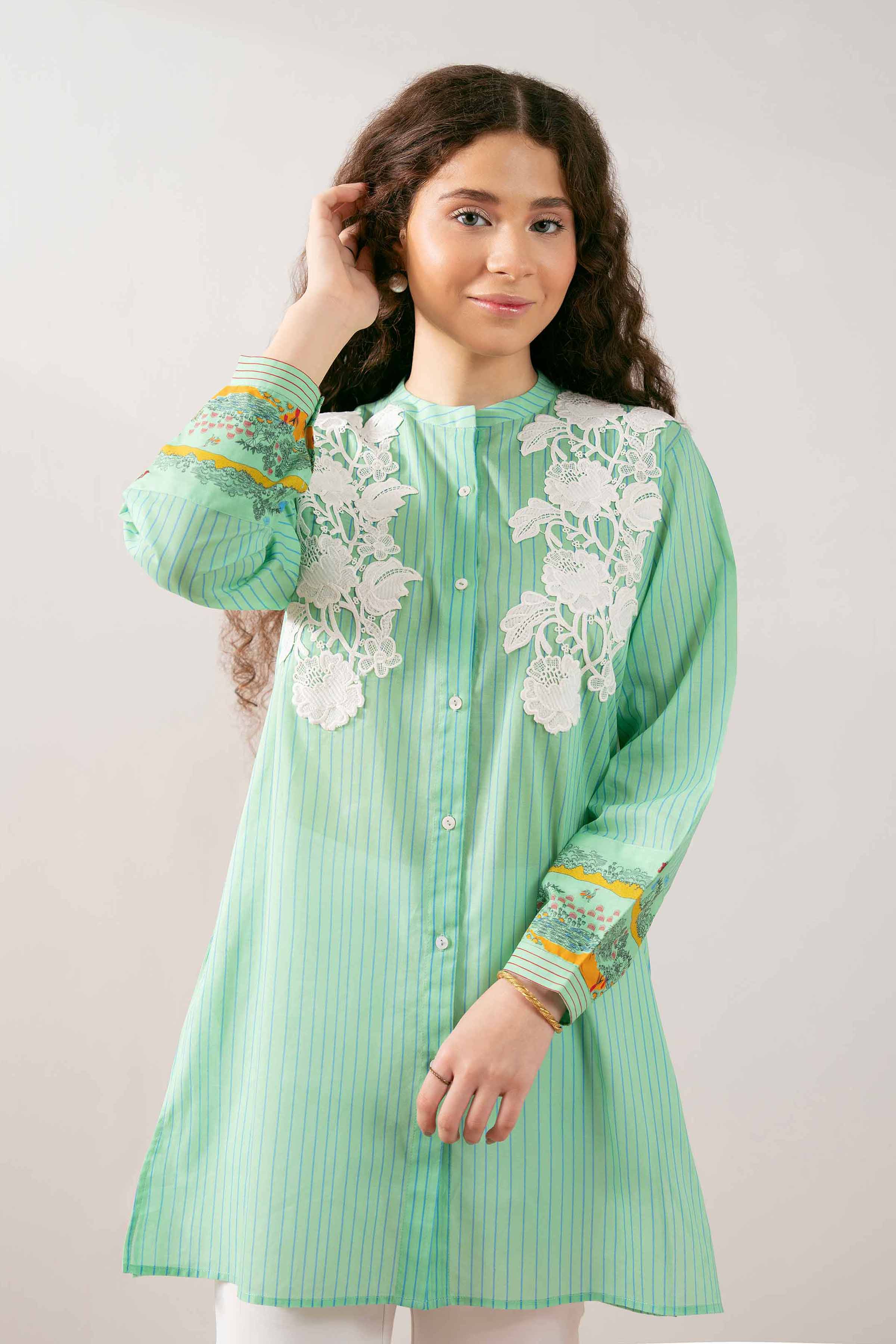 1 Piece - Printed Shirt - PS25-250 - for Women - Pret Collection | Nishat | Shop Online