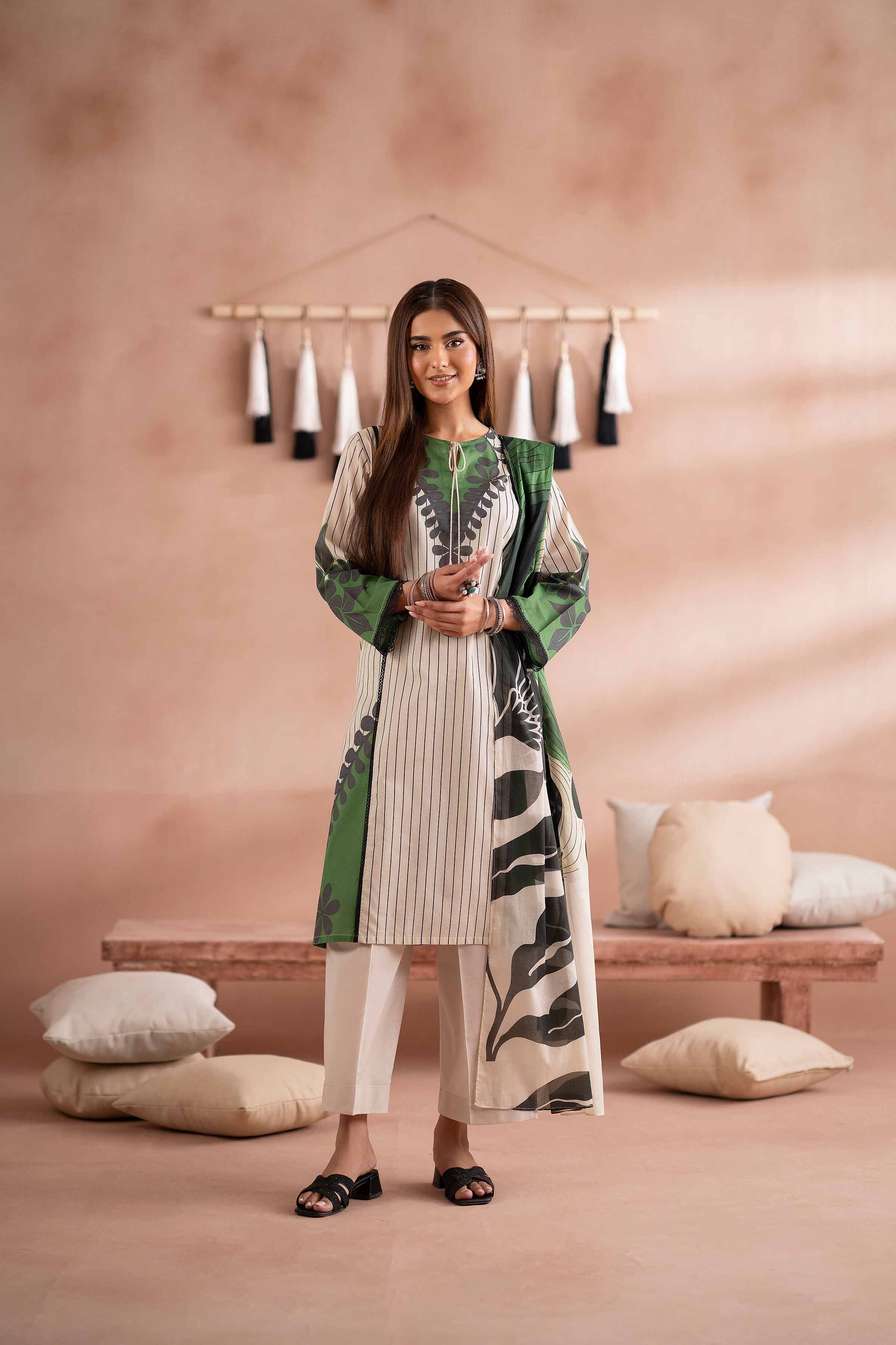 3 Piece - Printed Suit - PS25-255