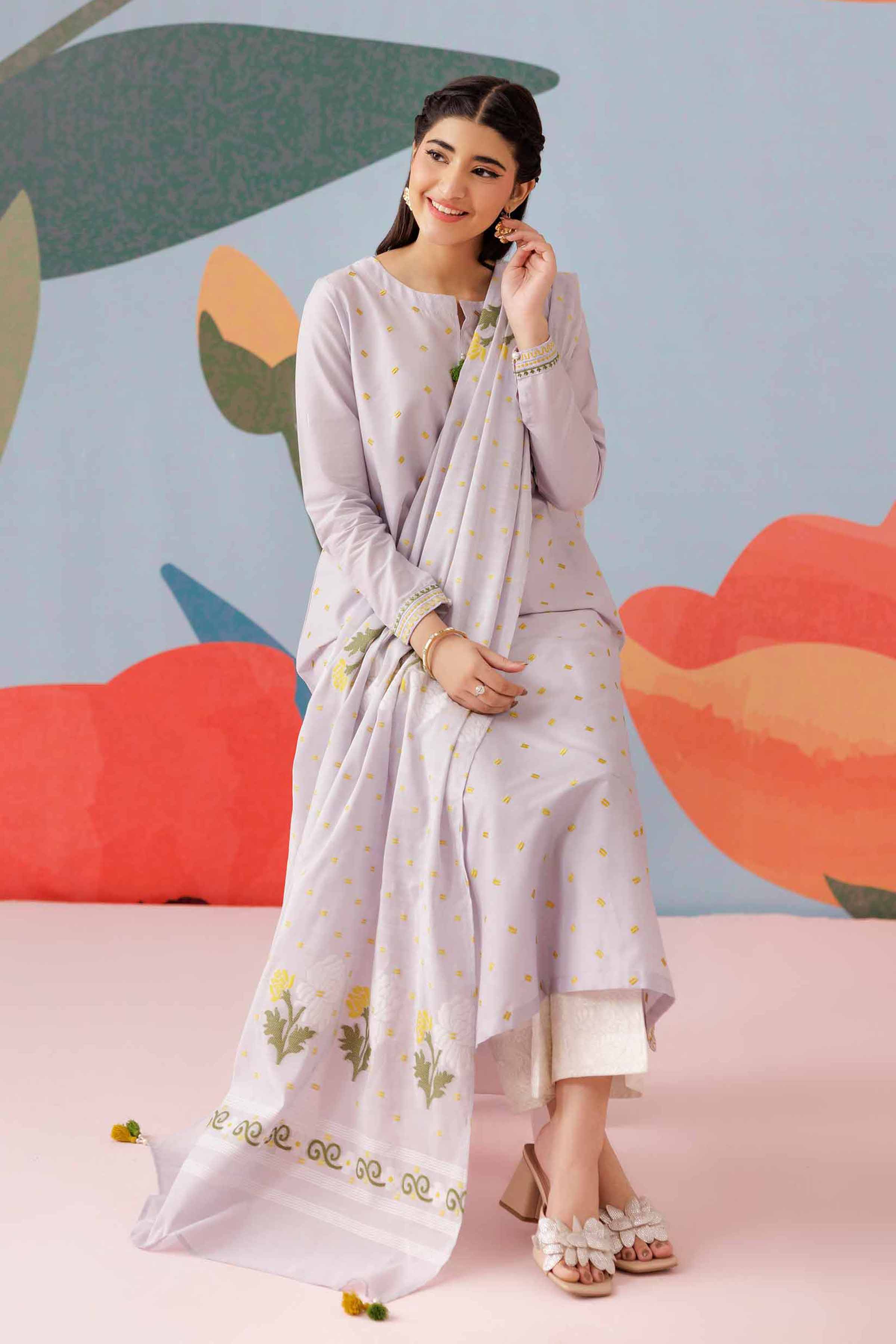 2 Piece - Embroidered Suit - PS25-262