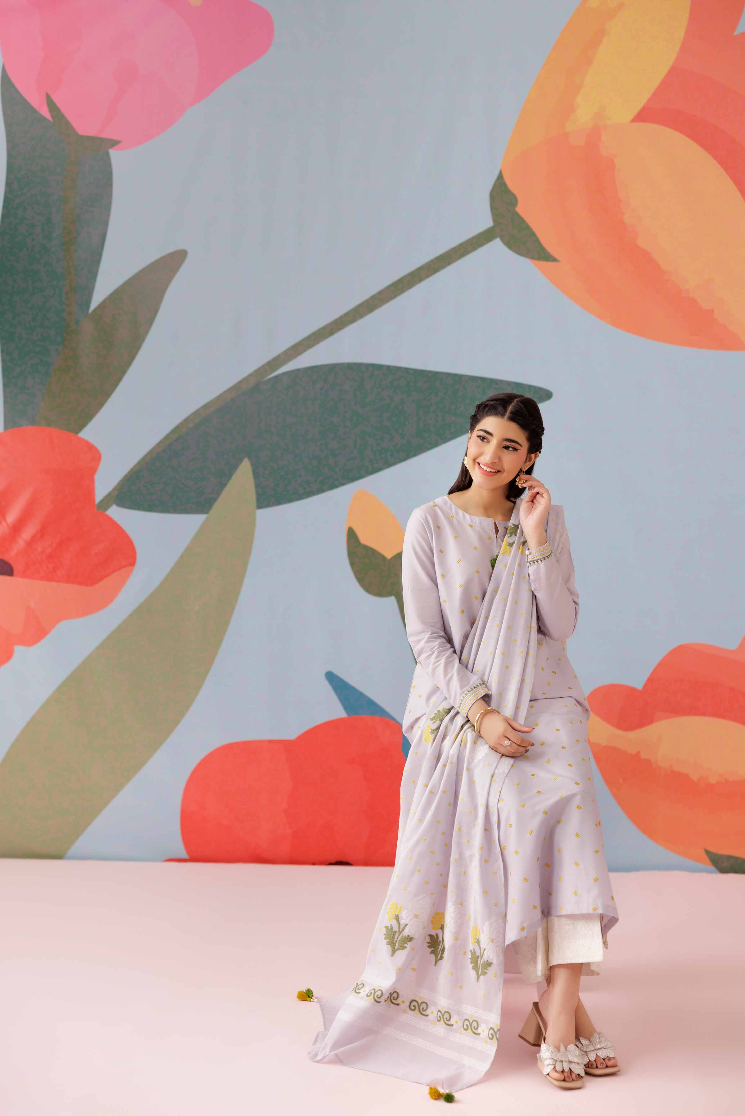 2 Piece - Embroidered Suit - PS25-262