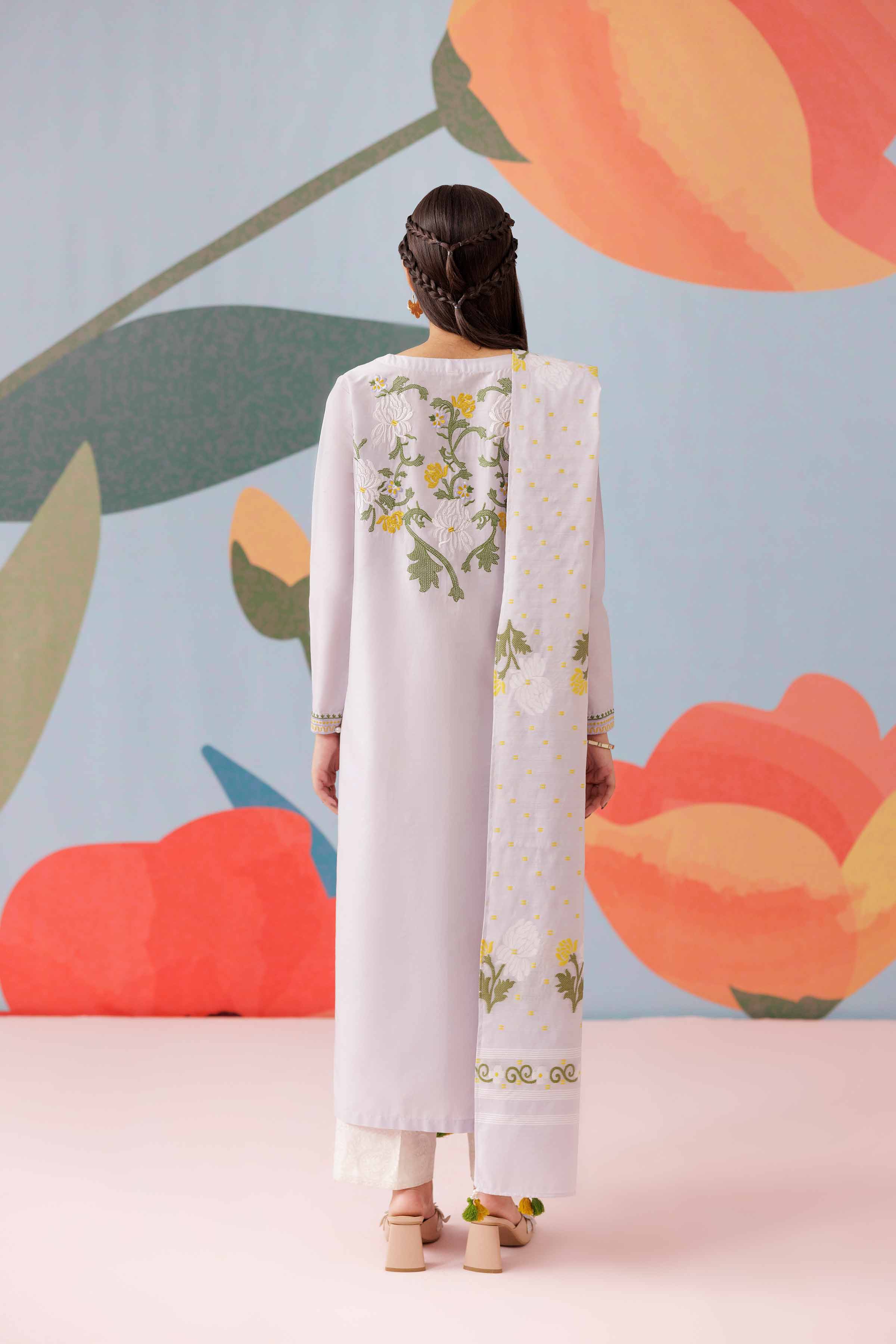 2 Piece - Embroidered Suit - PS25-262