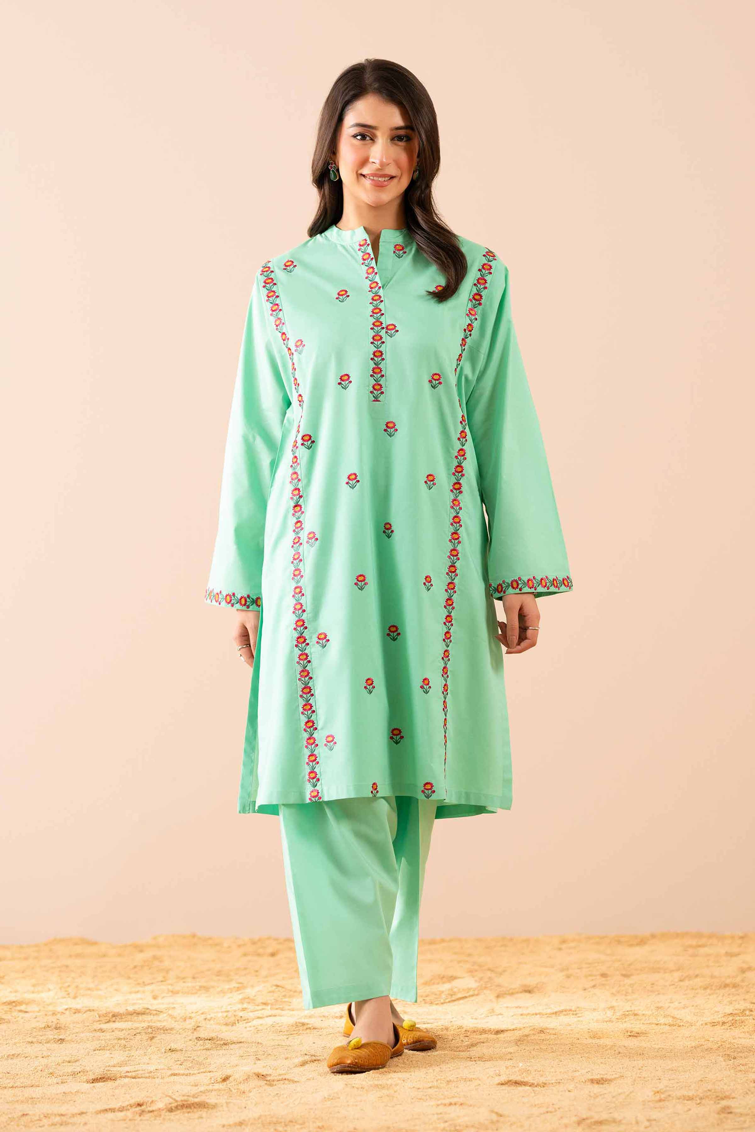 2 Piece - Embroidered Suit - PS25-47
