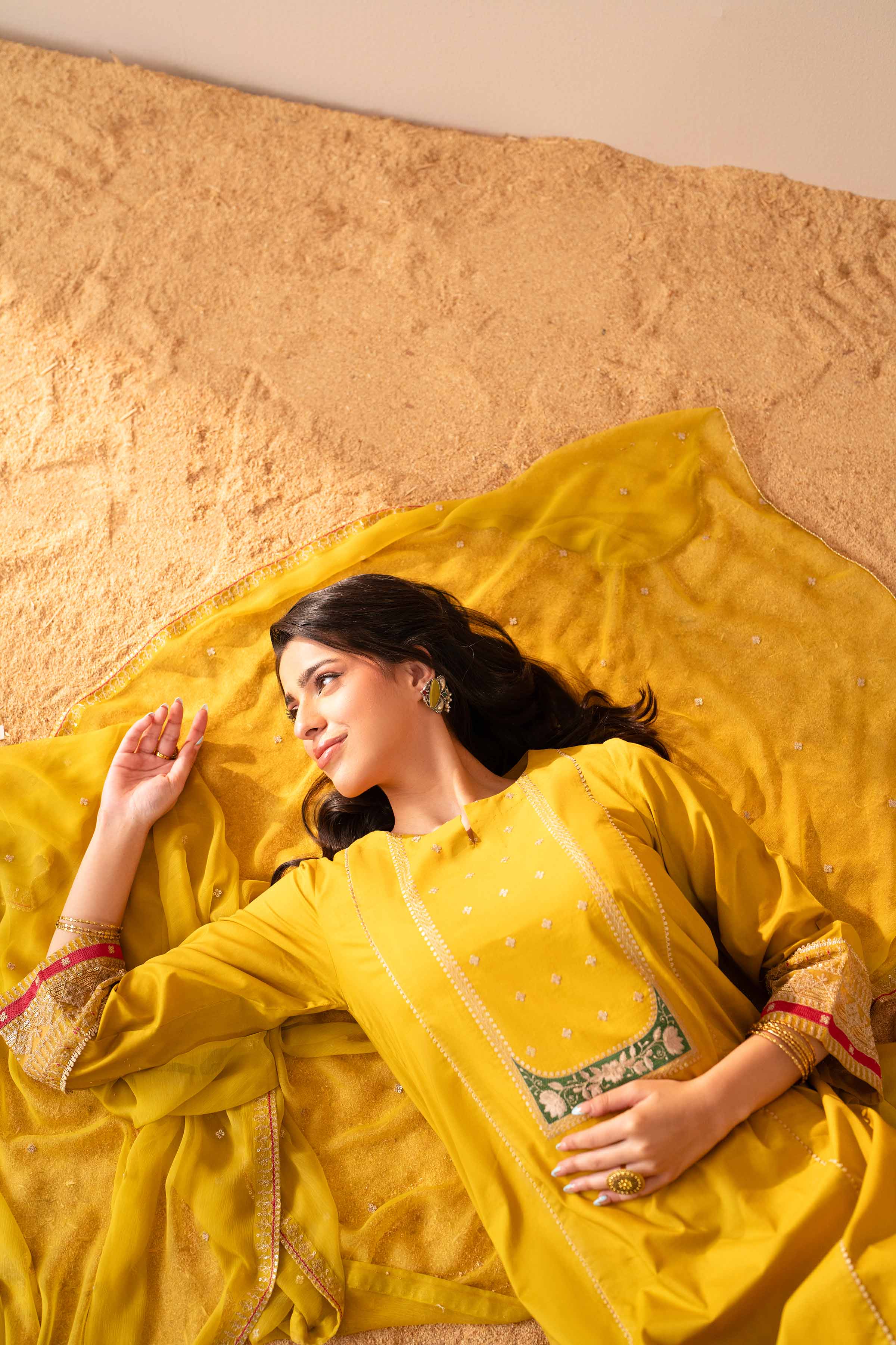 3 Piece - Embroidered Suit - PS25-50