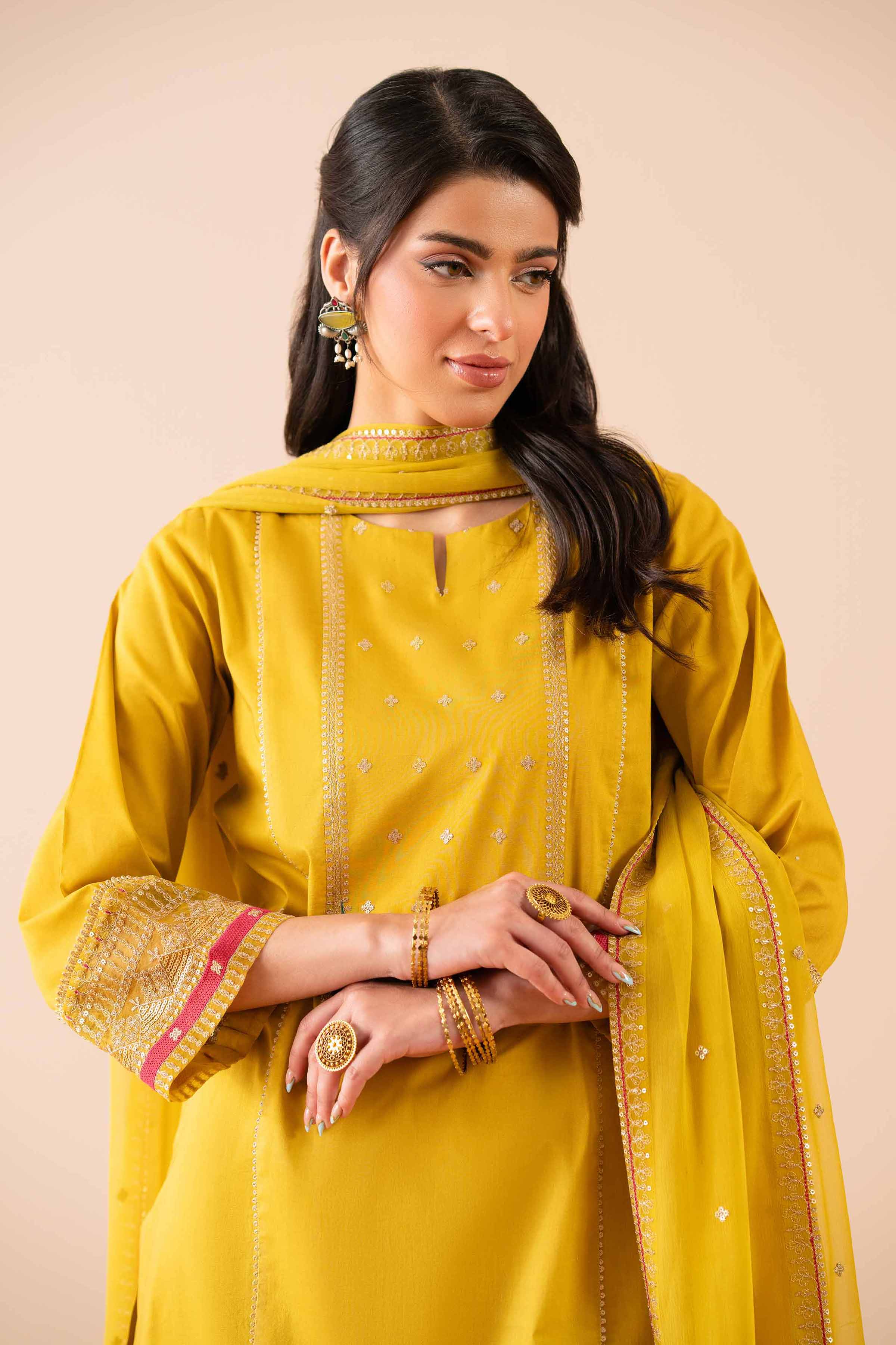 3 Piece - Embroidered Suit - PS25-50