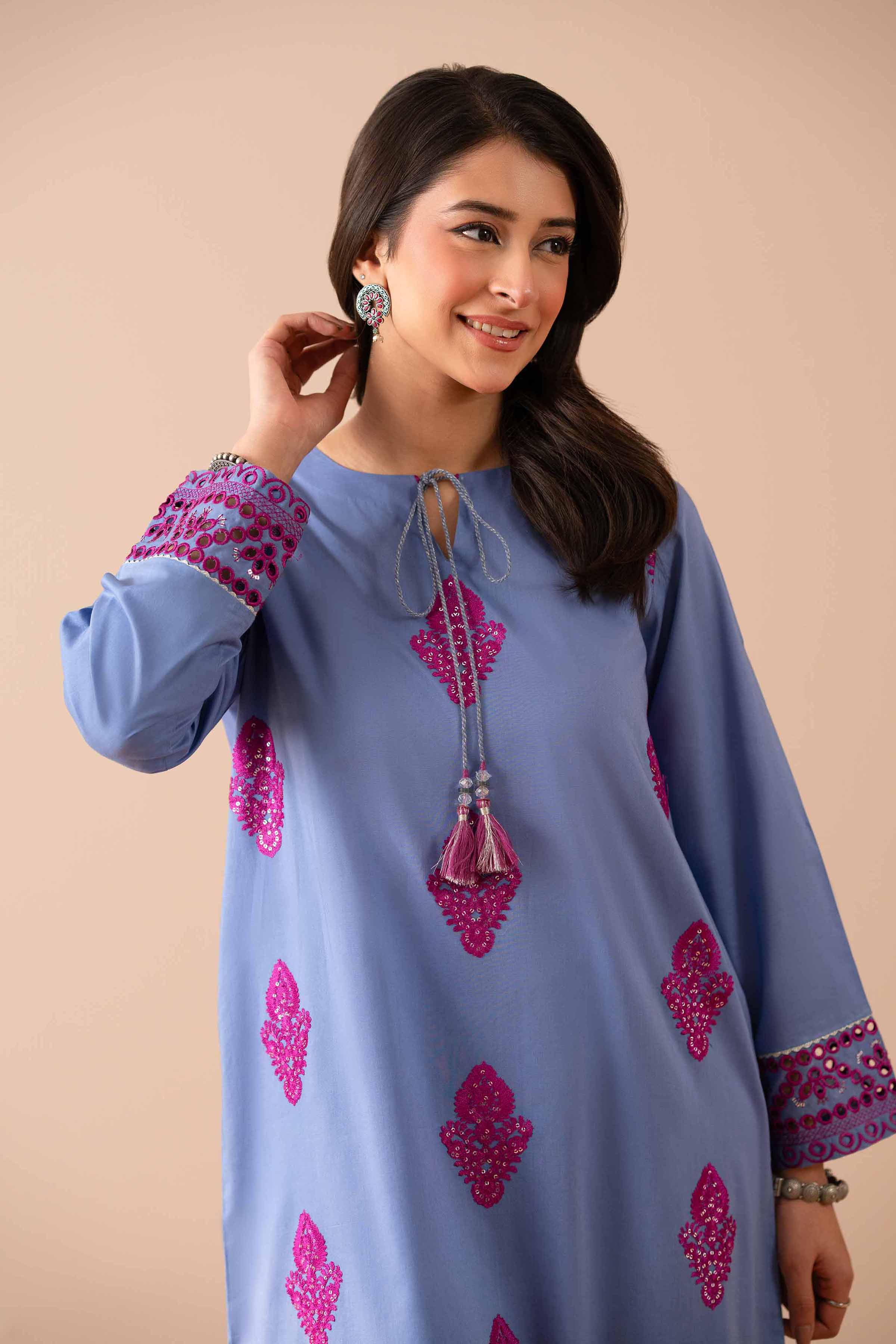 2 Piece - Embroidered Suit - PS25-58