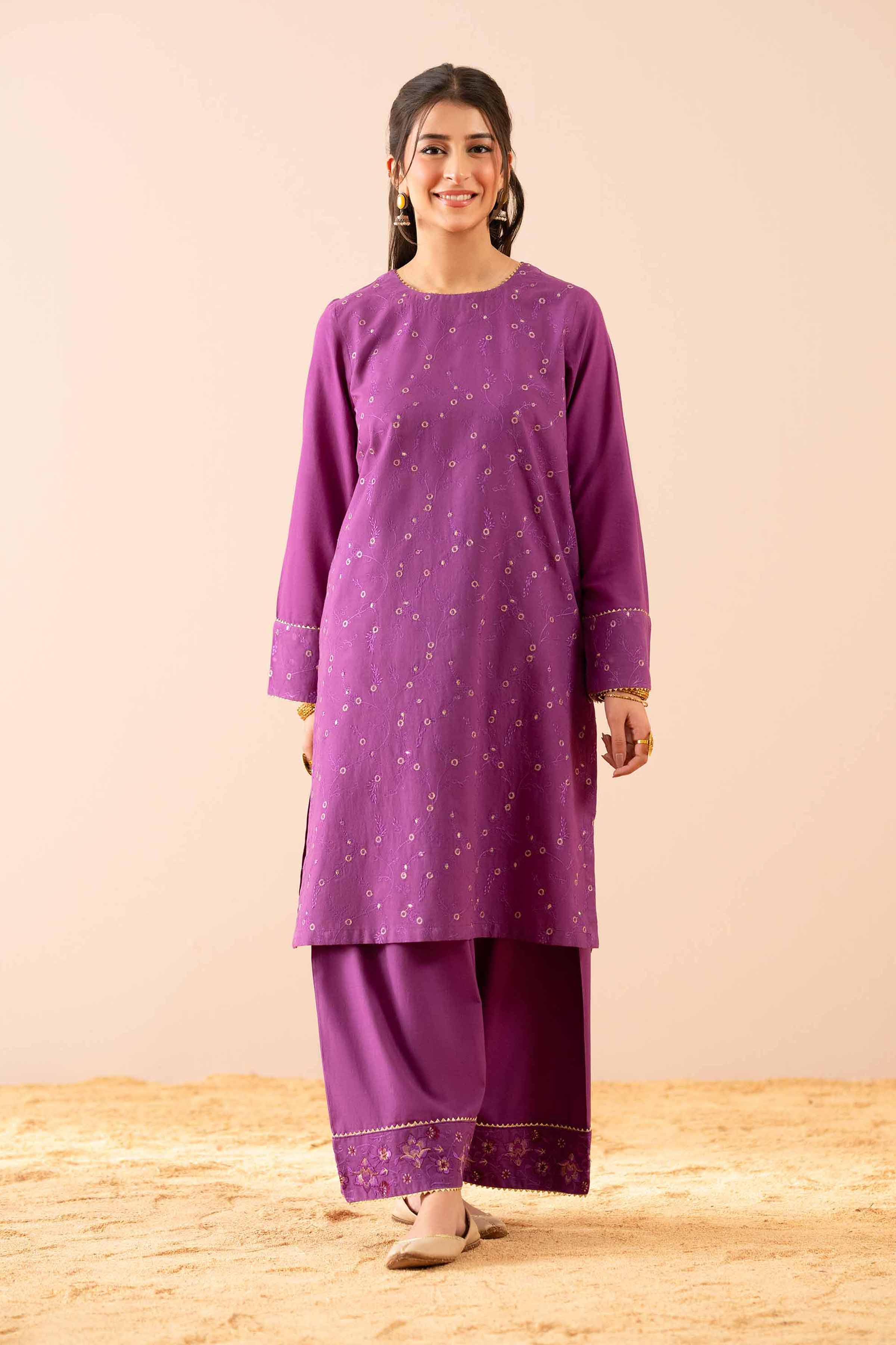 2 Piece - Embroidered Suit - PS25-59