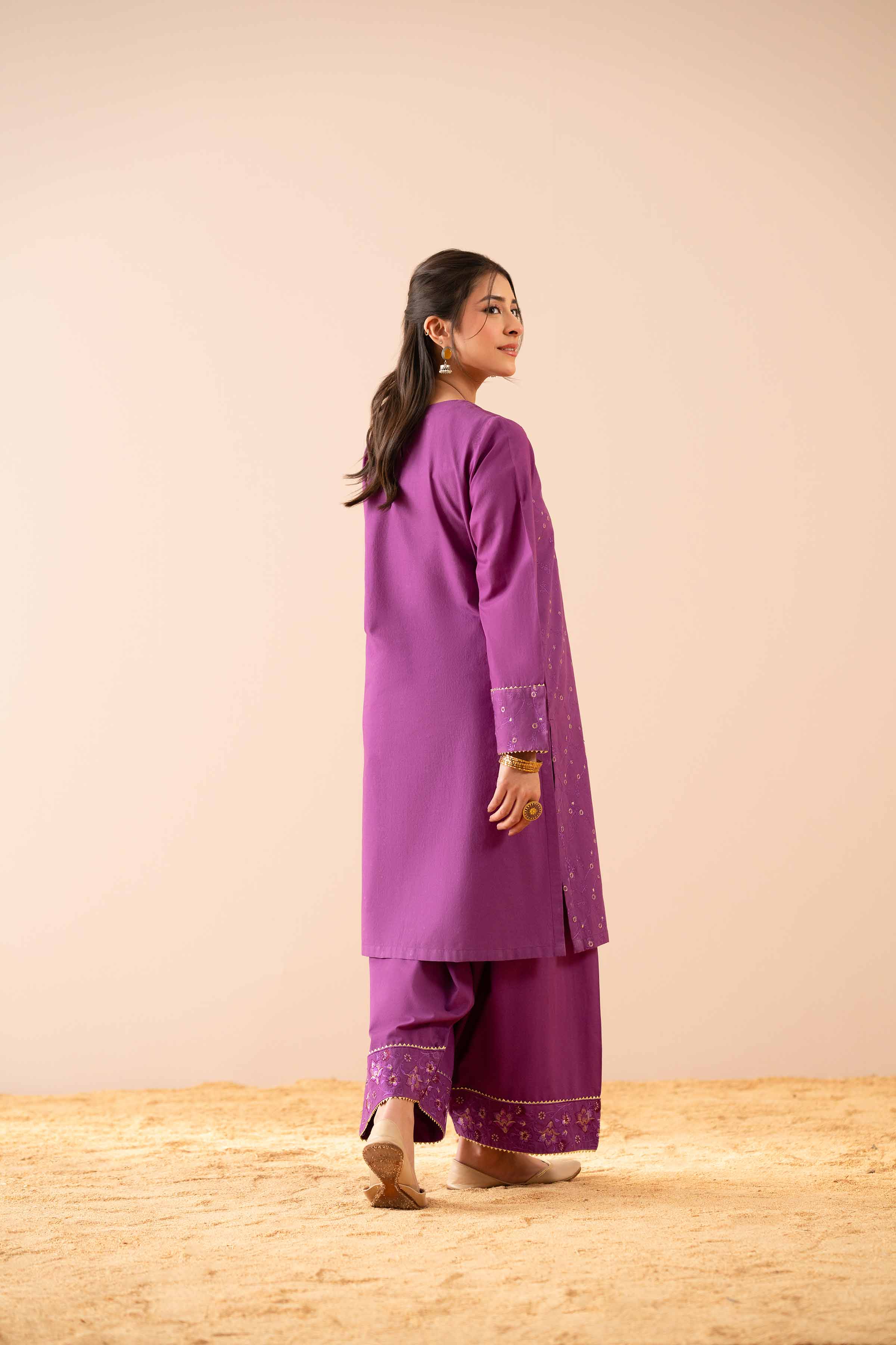 2 Piece - Embroidered Suit - PS25-59