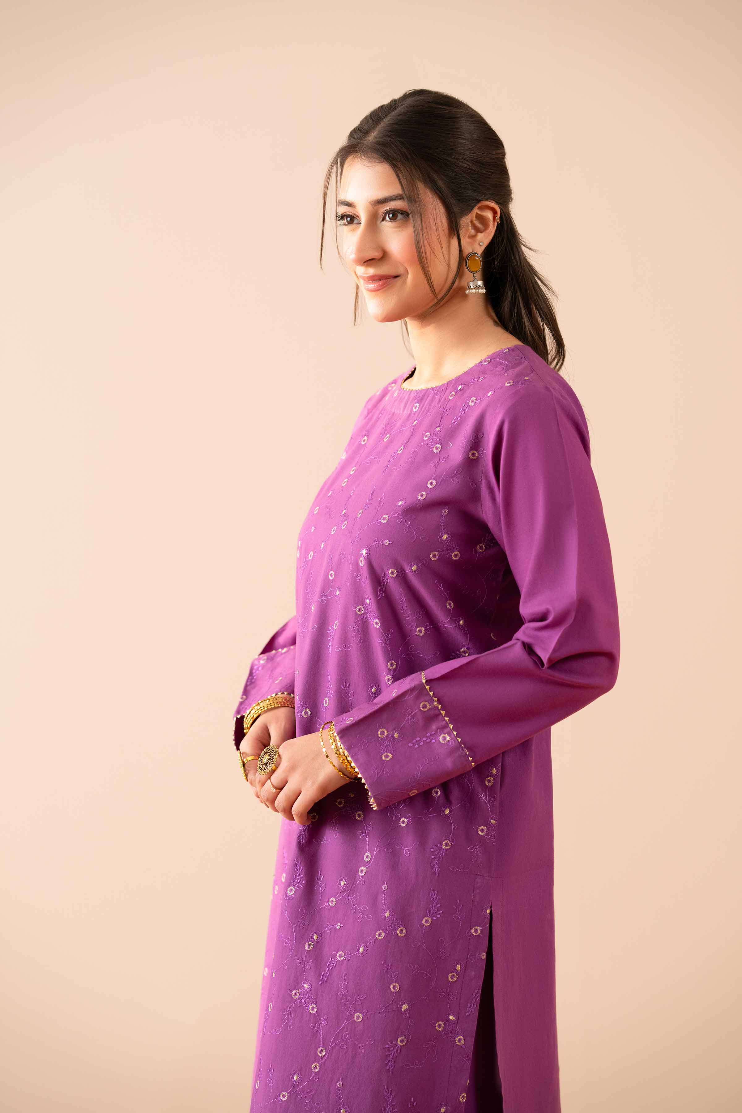 2 Piece - Embroidered Suit - PS25-59