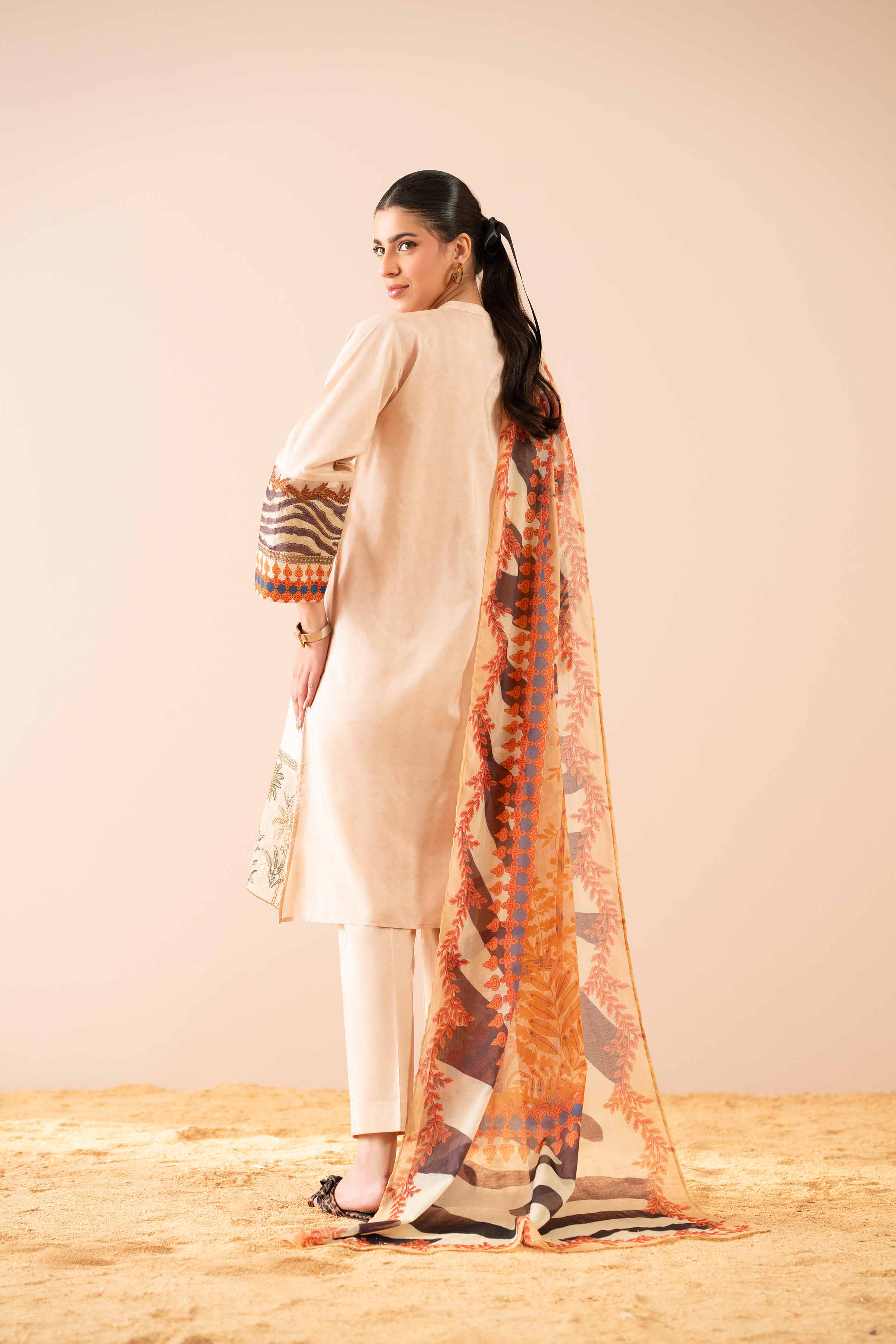 3 Piece - Embroidered Suit - PS25-77