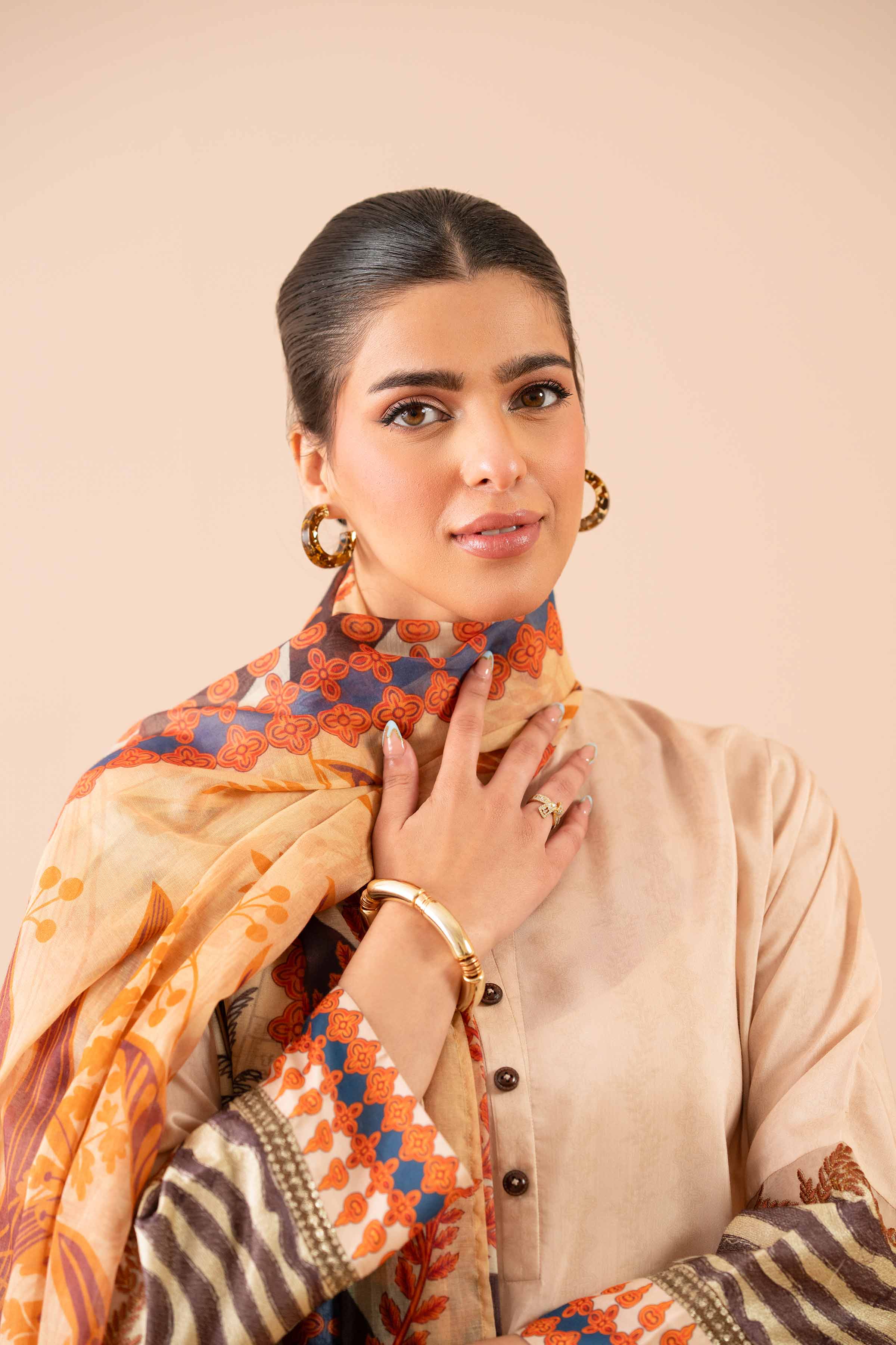 3 Piece - Embroidered Suit - PS25-77