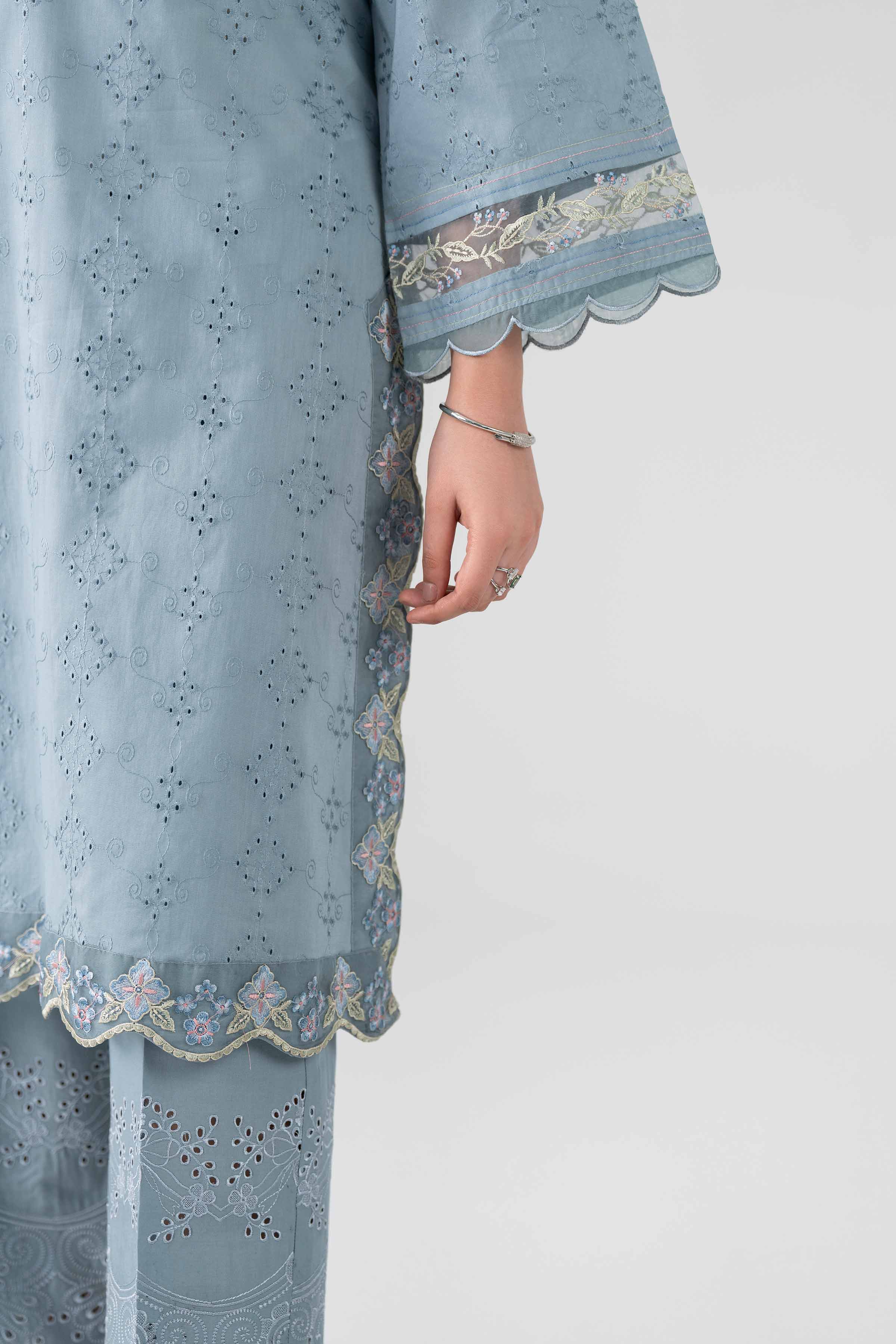 3 Piece - Printed Embroidered Suit - PS26-117