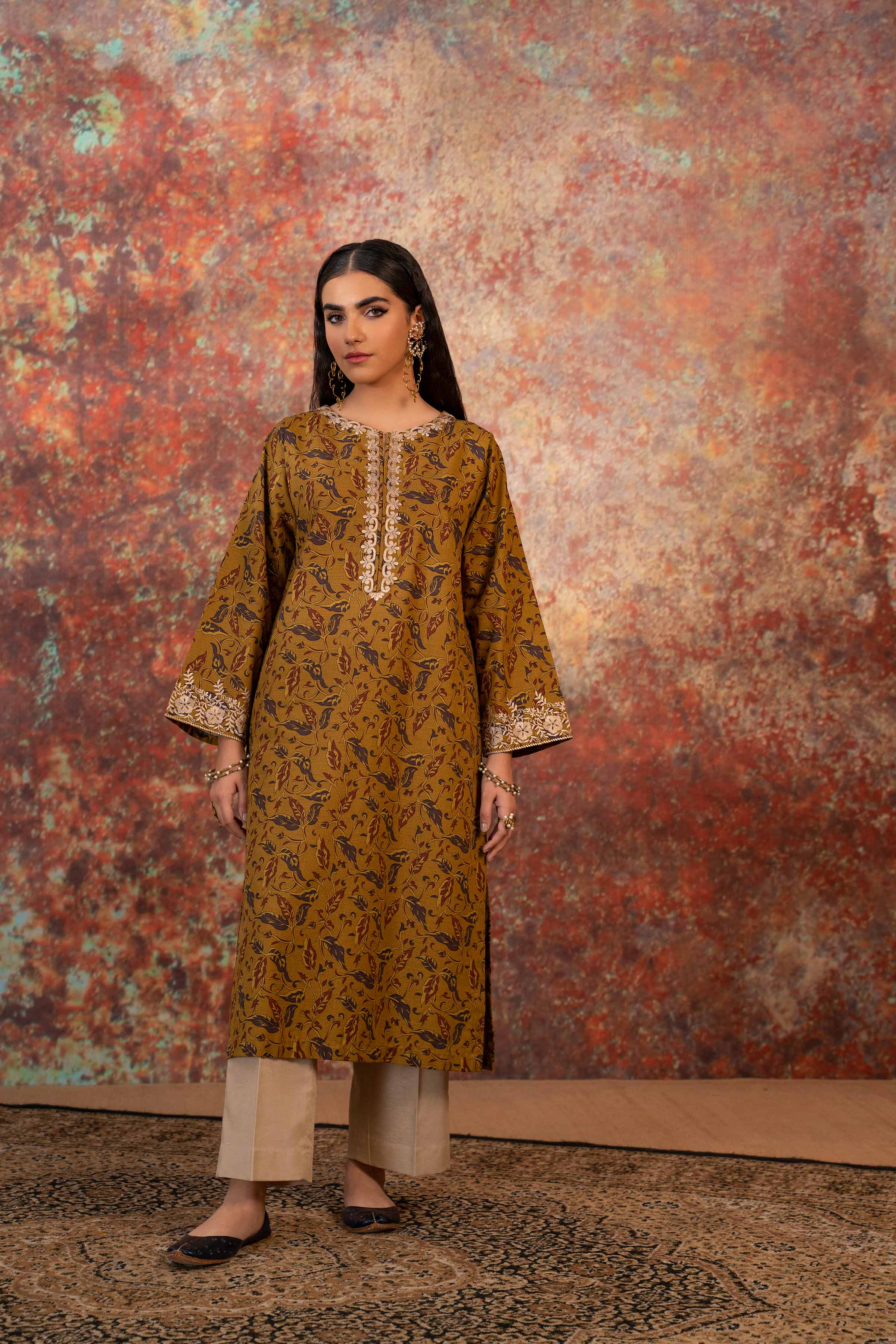 Printed Embroidered Shirt - PW23-133