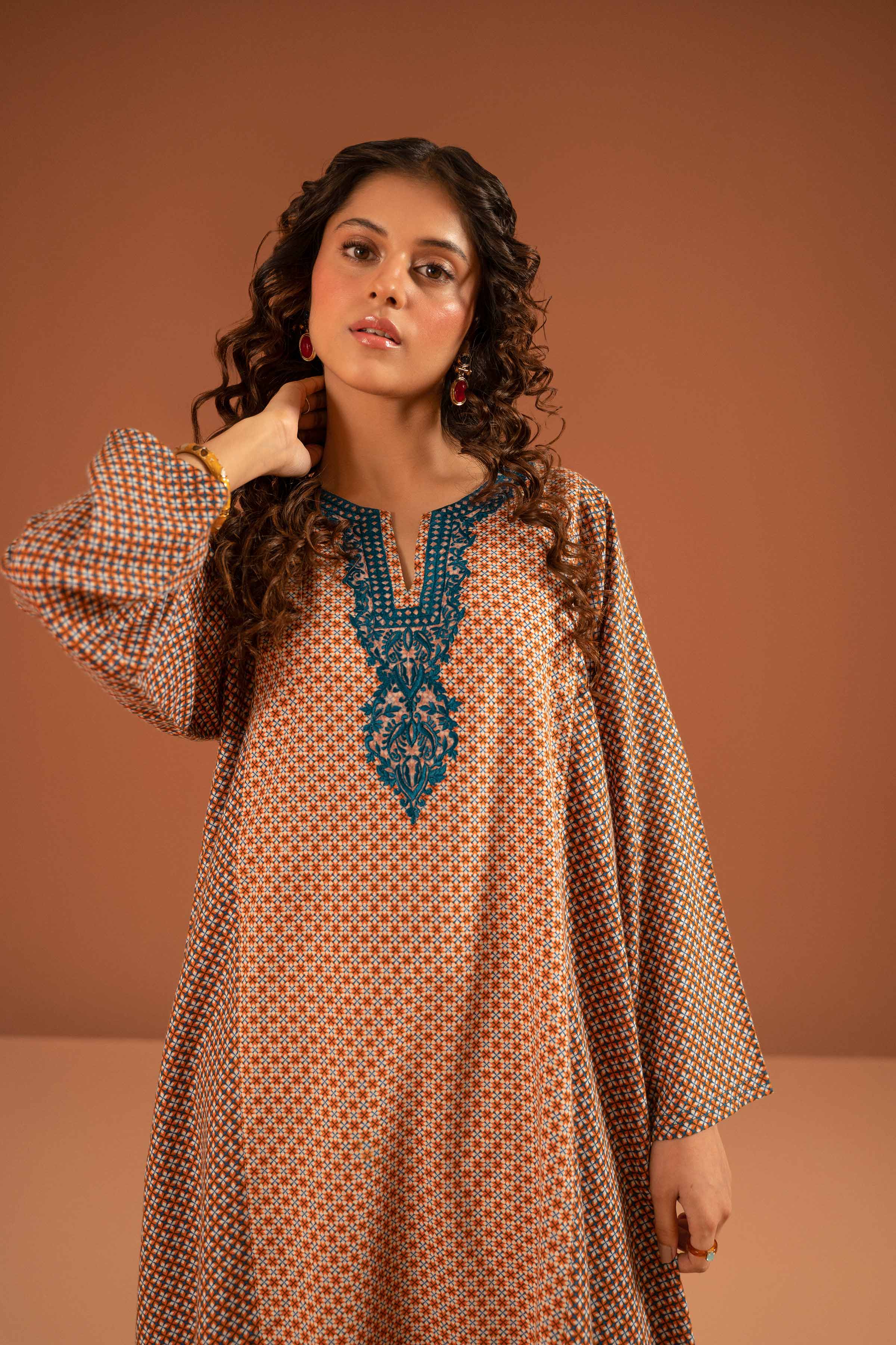 Printed Embroidered Shirt - PW23-168