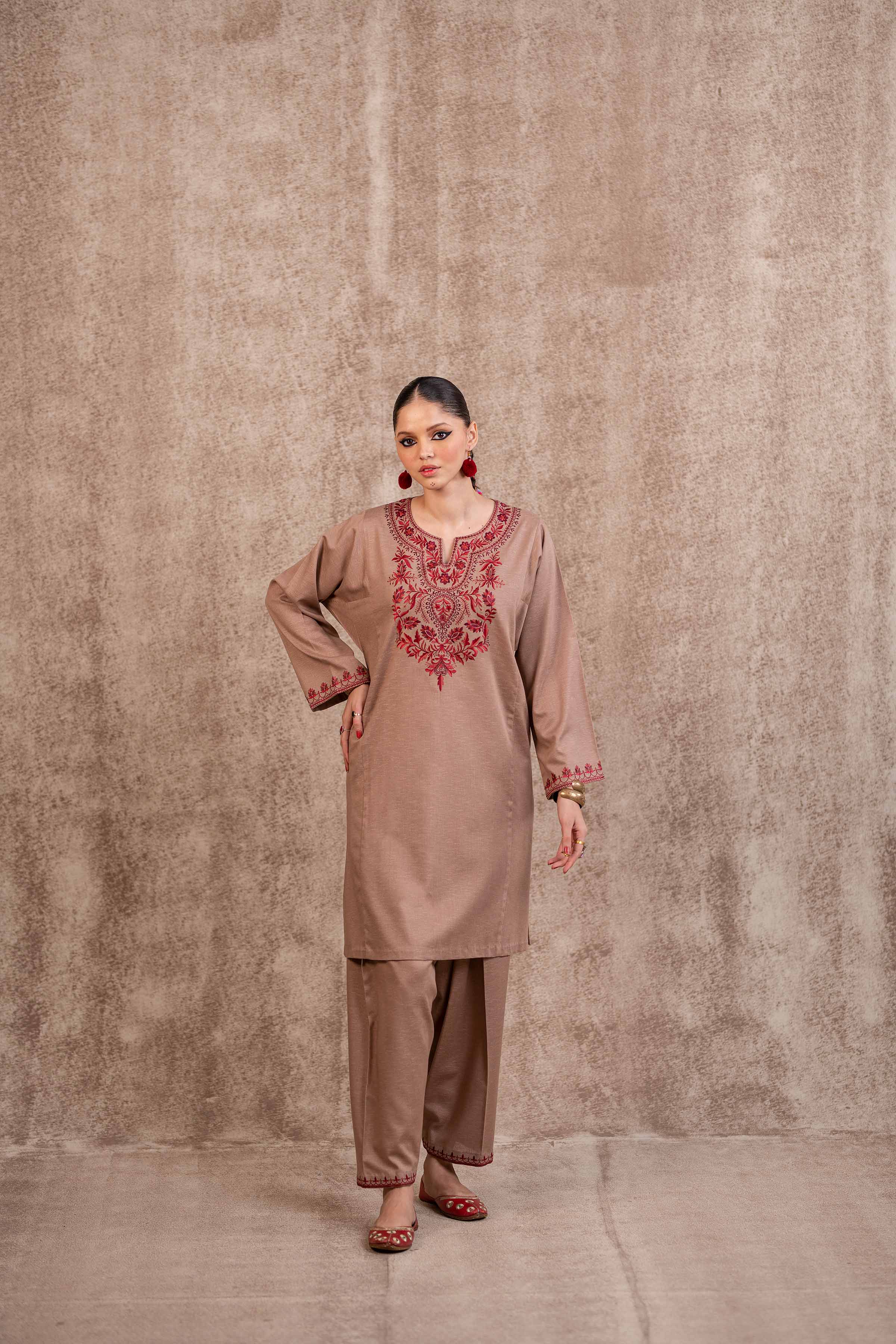 2 Piece - Embroidered Suit - PW23-21