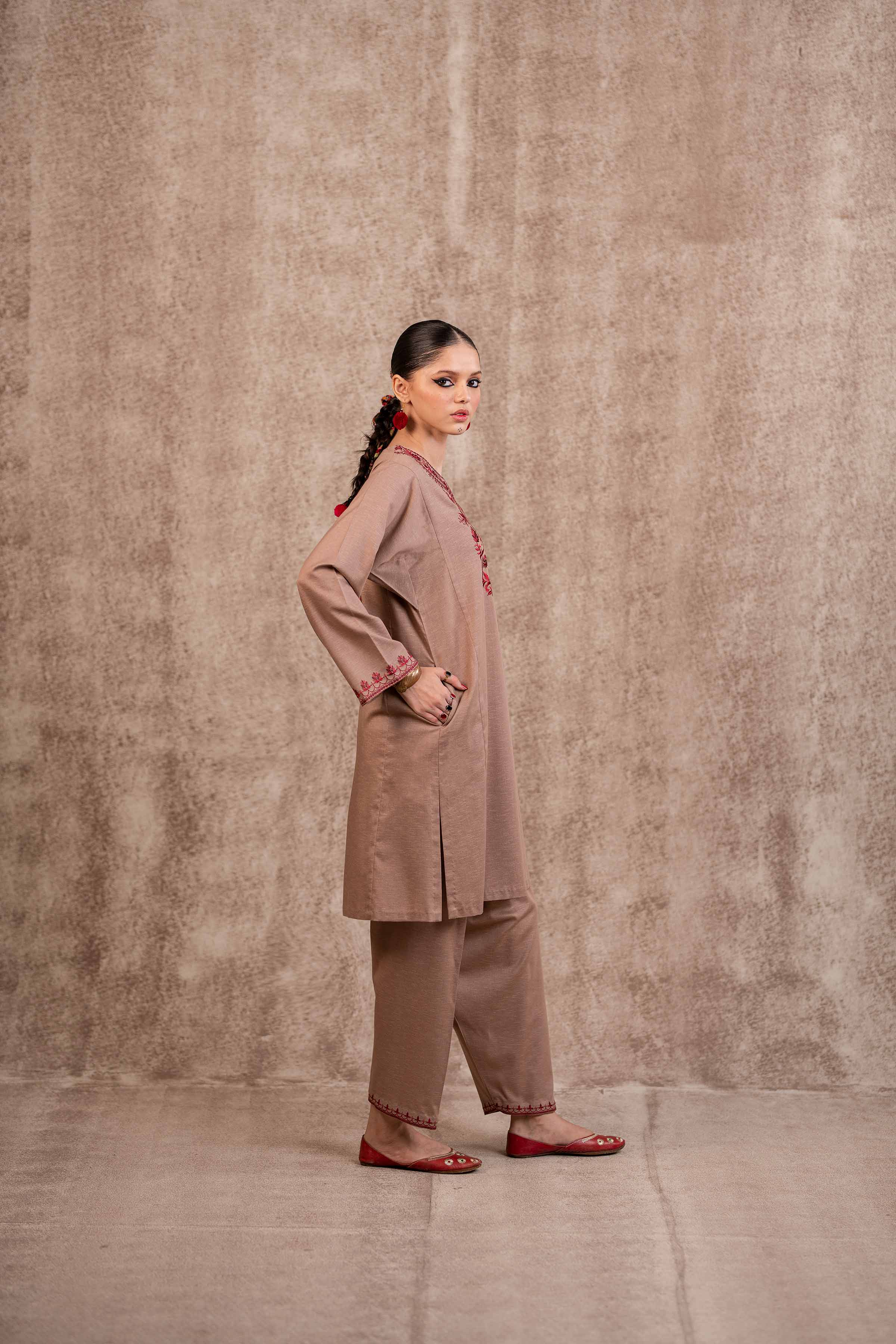 2 Piece - Embroidered Suit - PW23-21