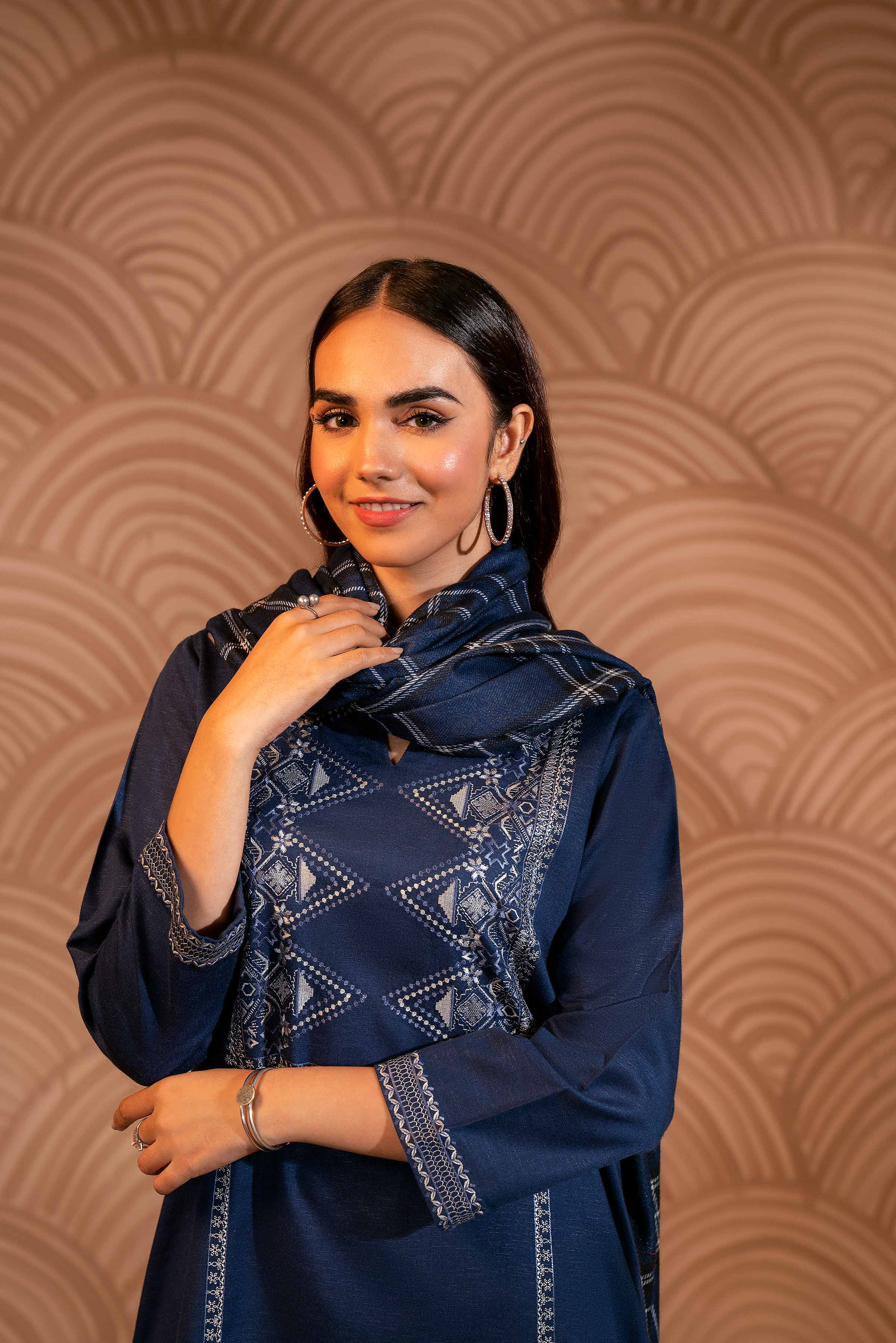 3 Piece - Embroidered Suit - PW23-98
