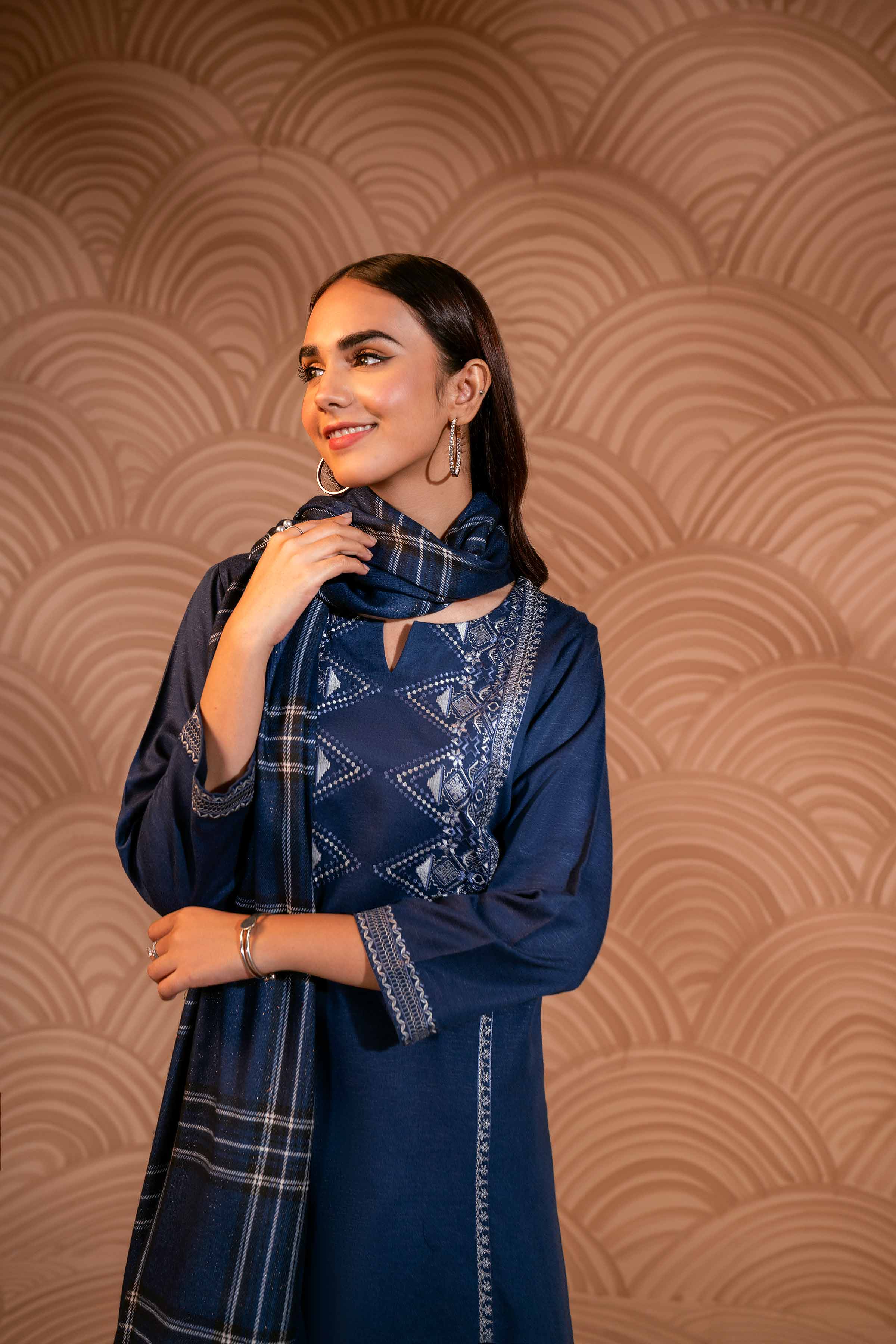 3 Piece - Embroidered Suit - PW23-98