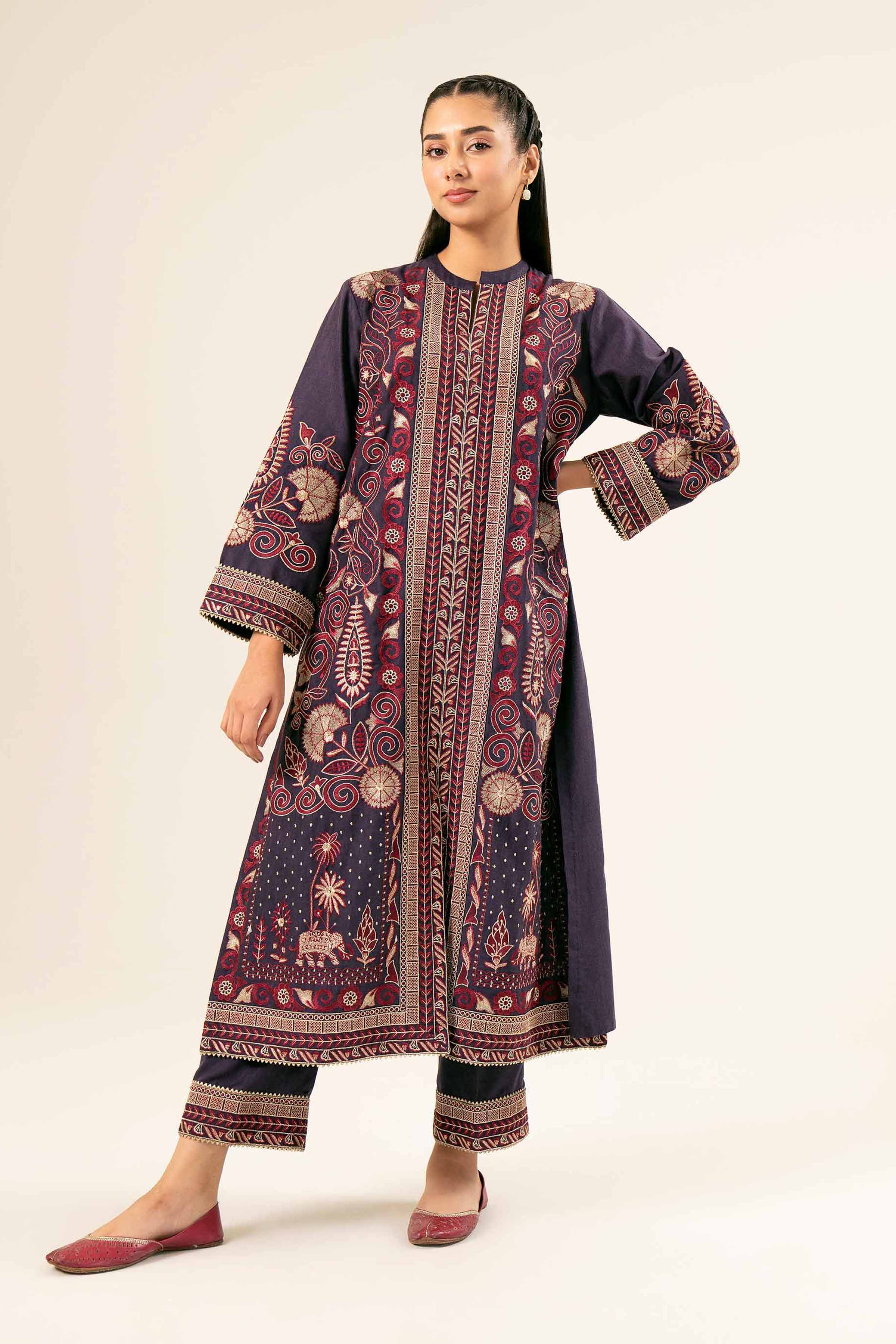 2 Piece - Embroidered Suit - PW24-103
