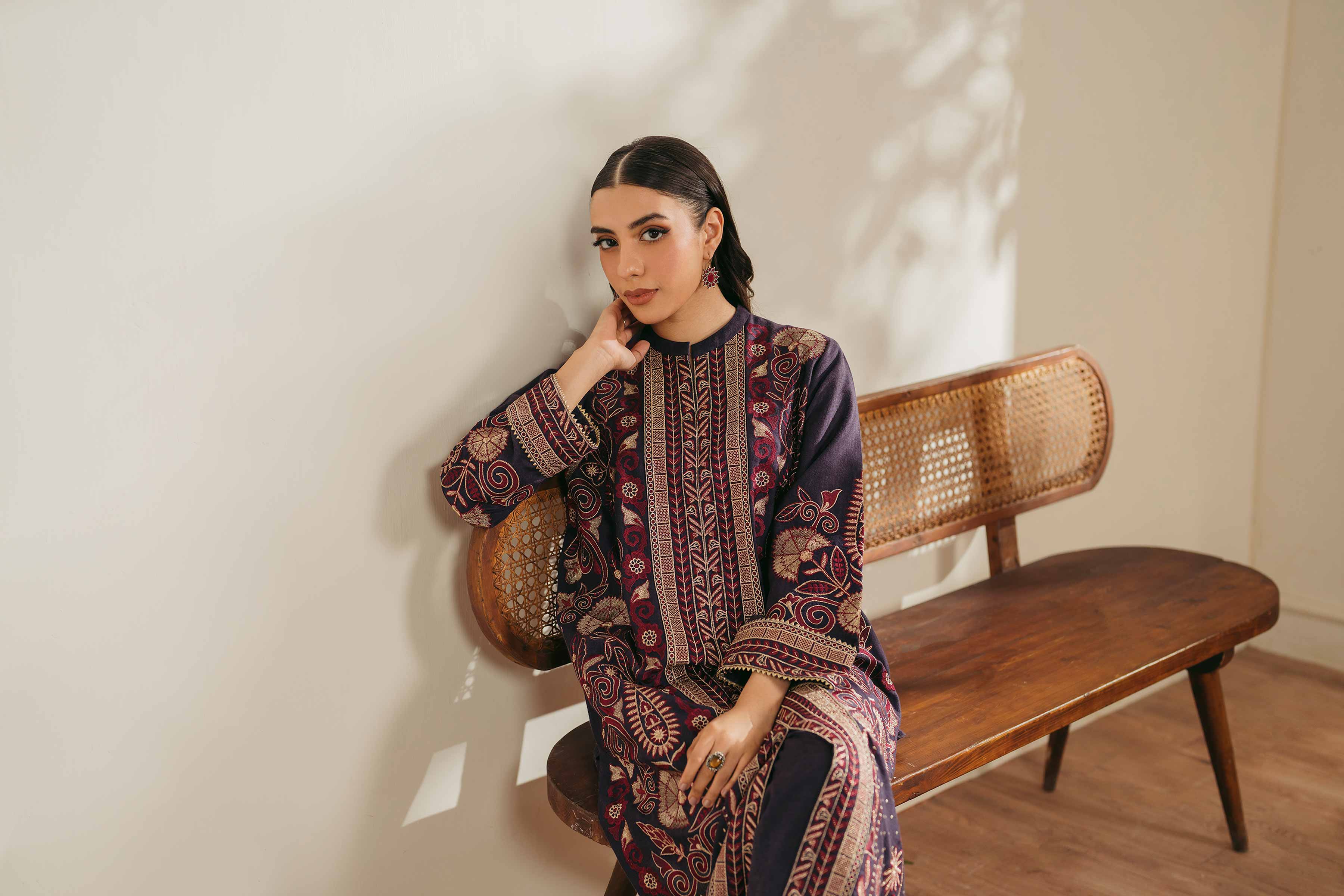 2 Piece - Embroidered Suit - PW24-103