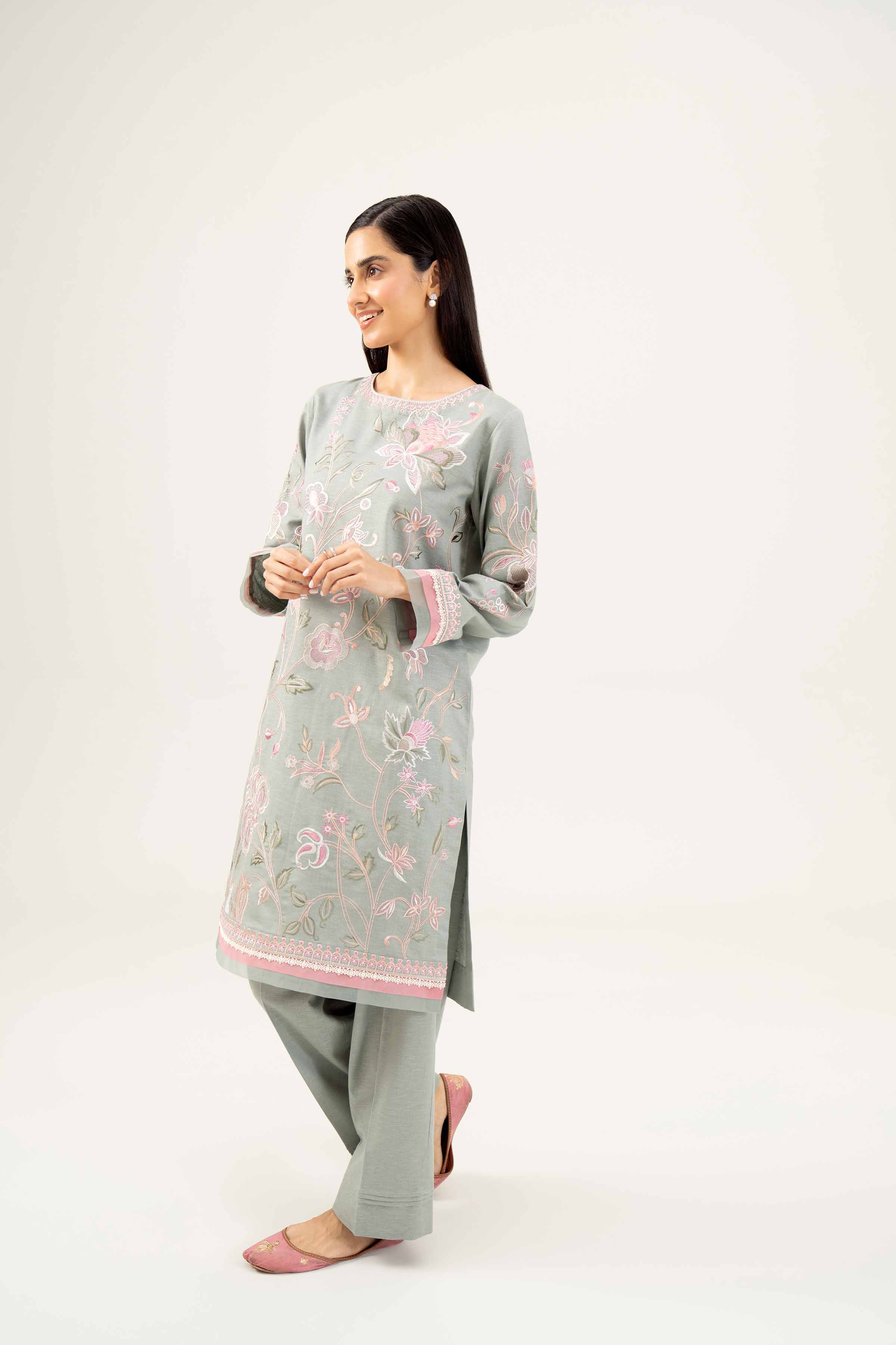 2 Piece - Embroidered Suit - PW24-108