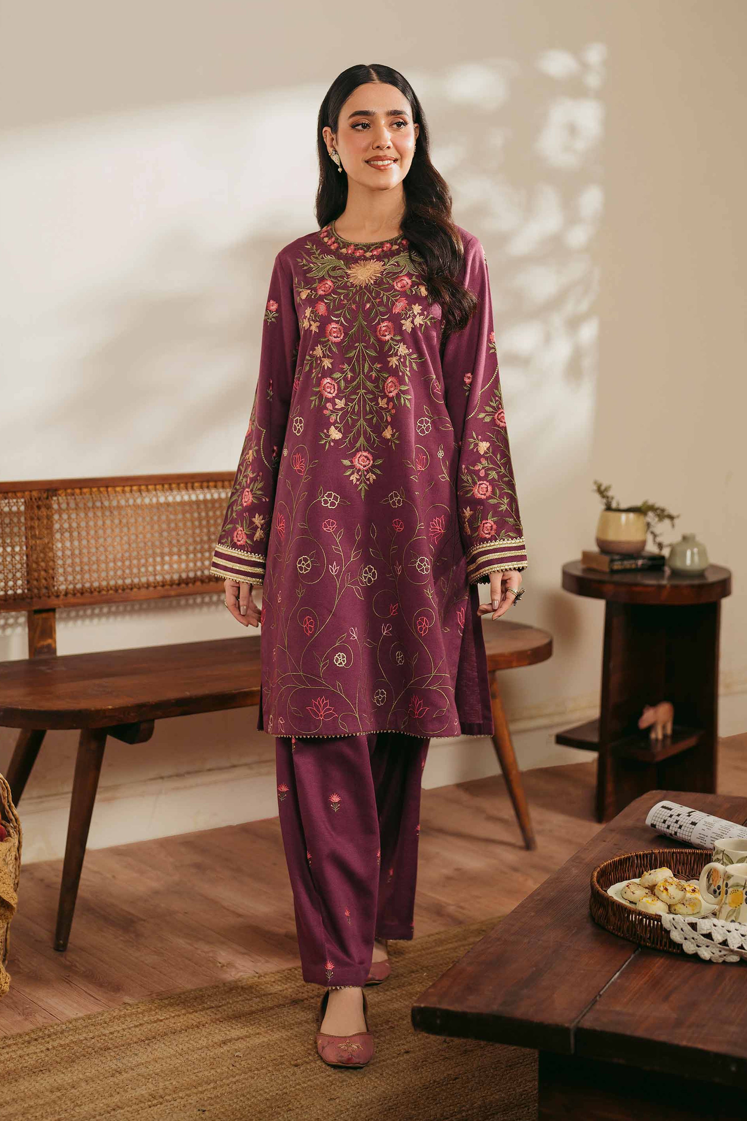 2 Piece - Embroidered Suit - PW24-109