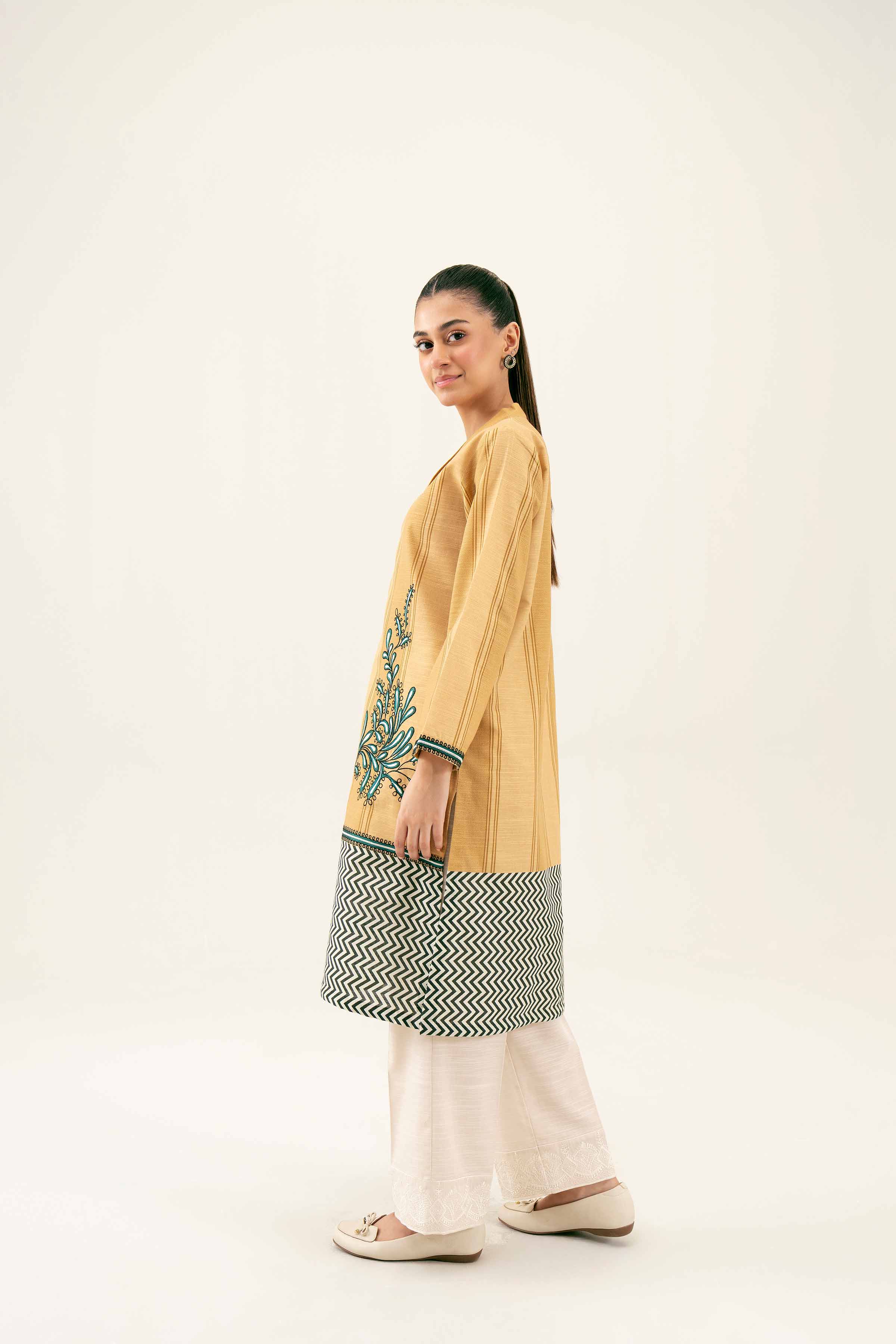 Printed Embroidered Shirt - PW24-119