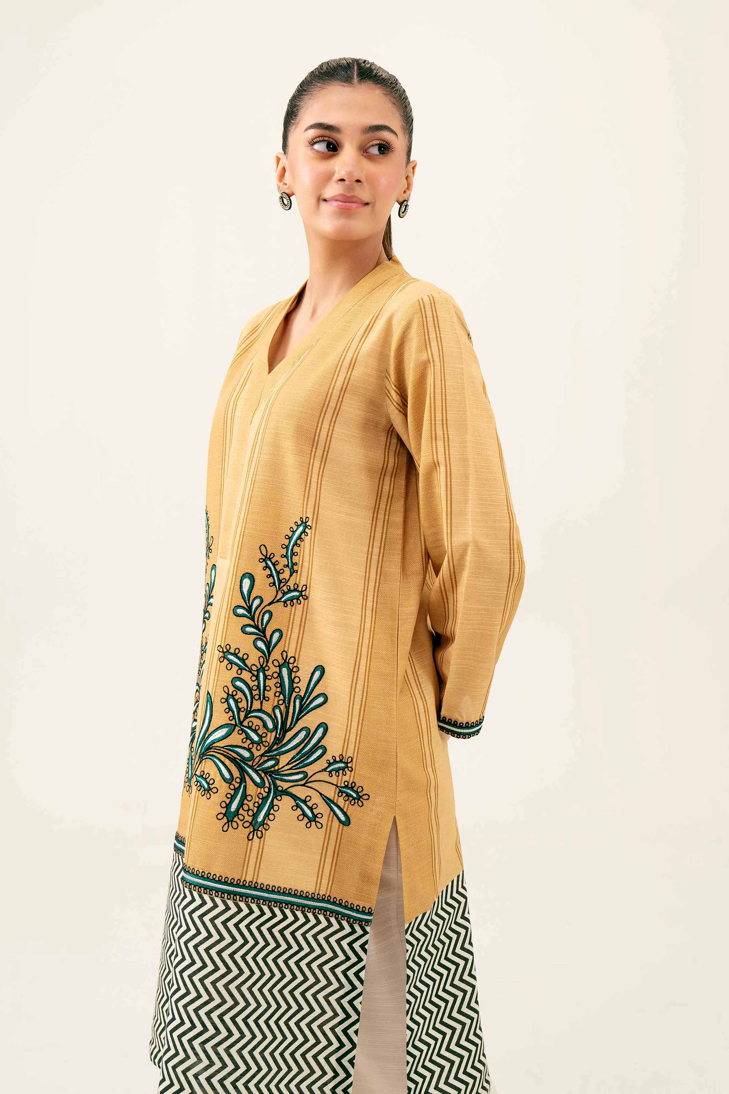 Printed Embroidered Shirt - PW24-119