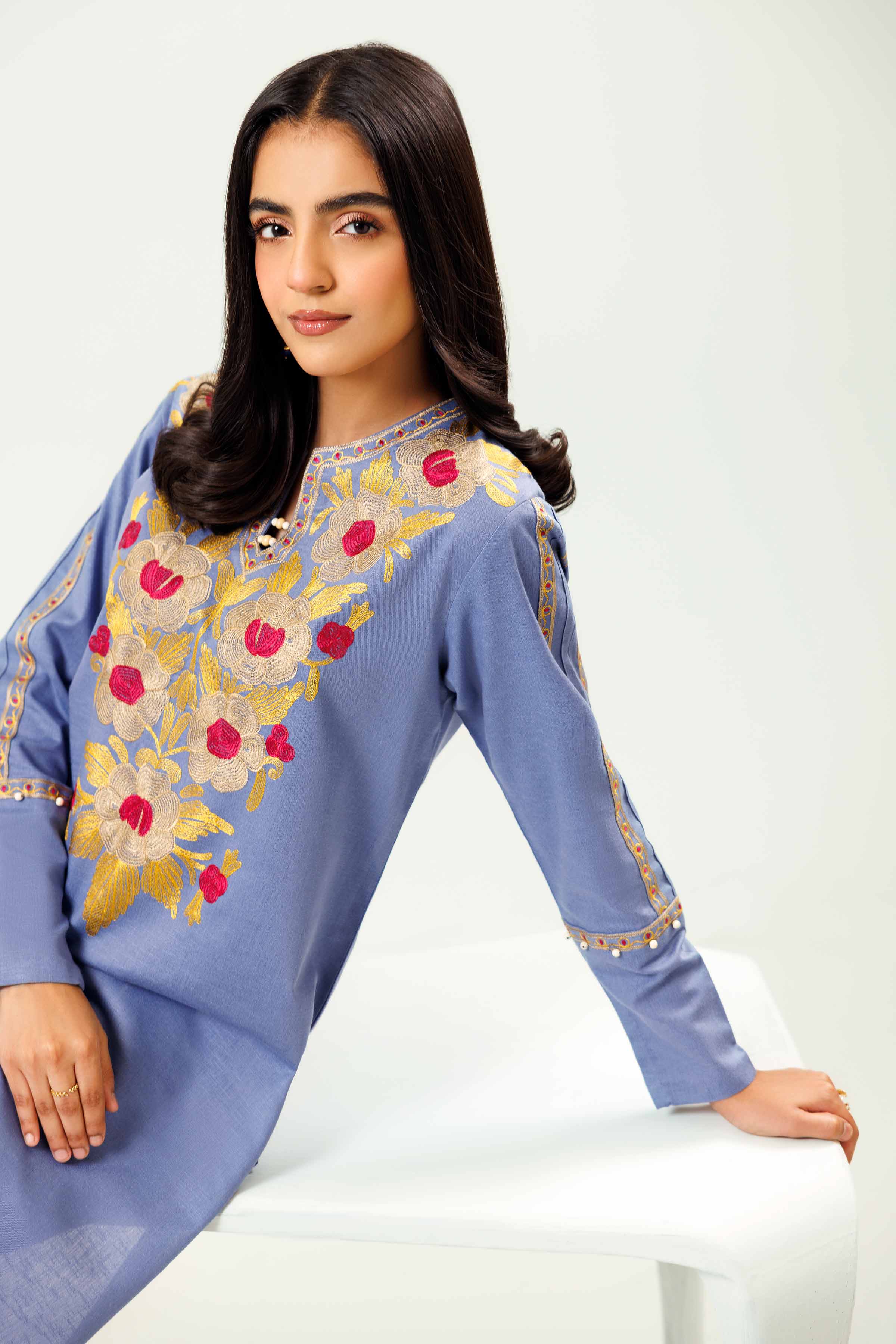 2 Piece - Embroidered Suit - PW24-12