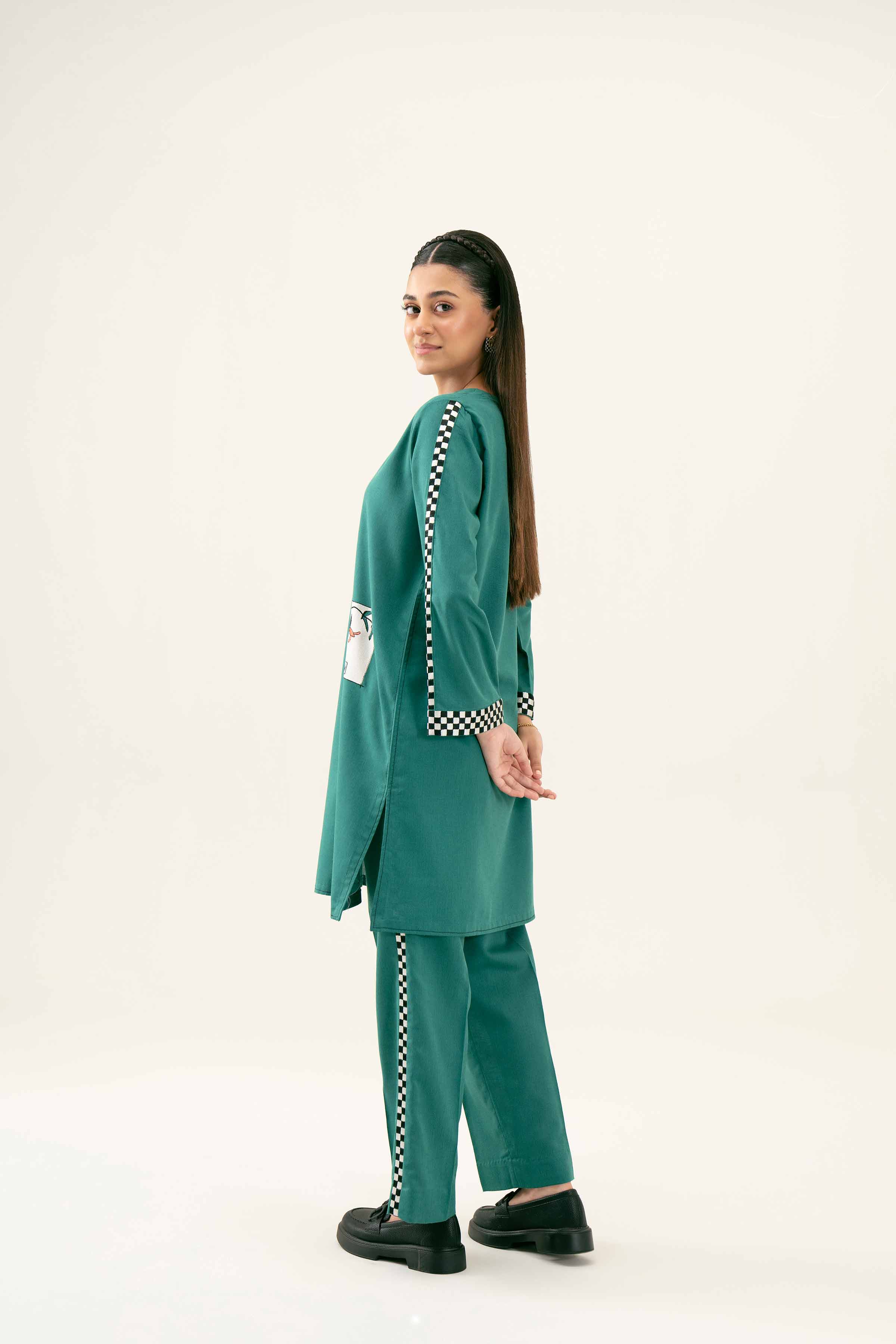 2 Piece - Embroidered Suit - PW24-166