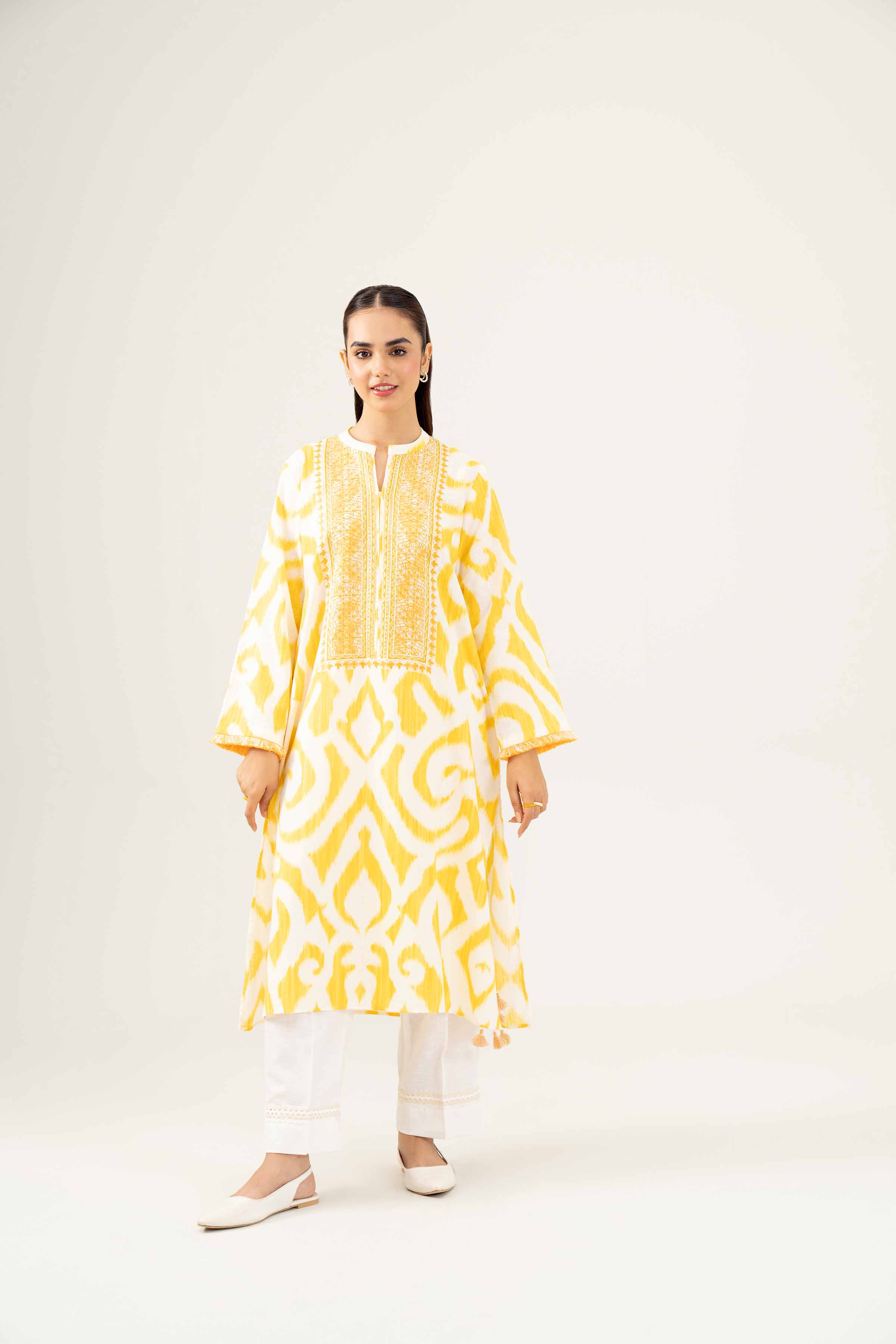Printed Embroidered Shirt - PW24-167