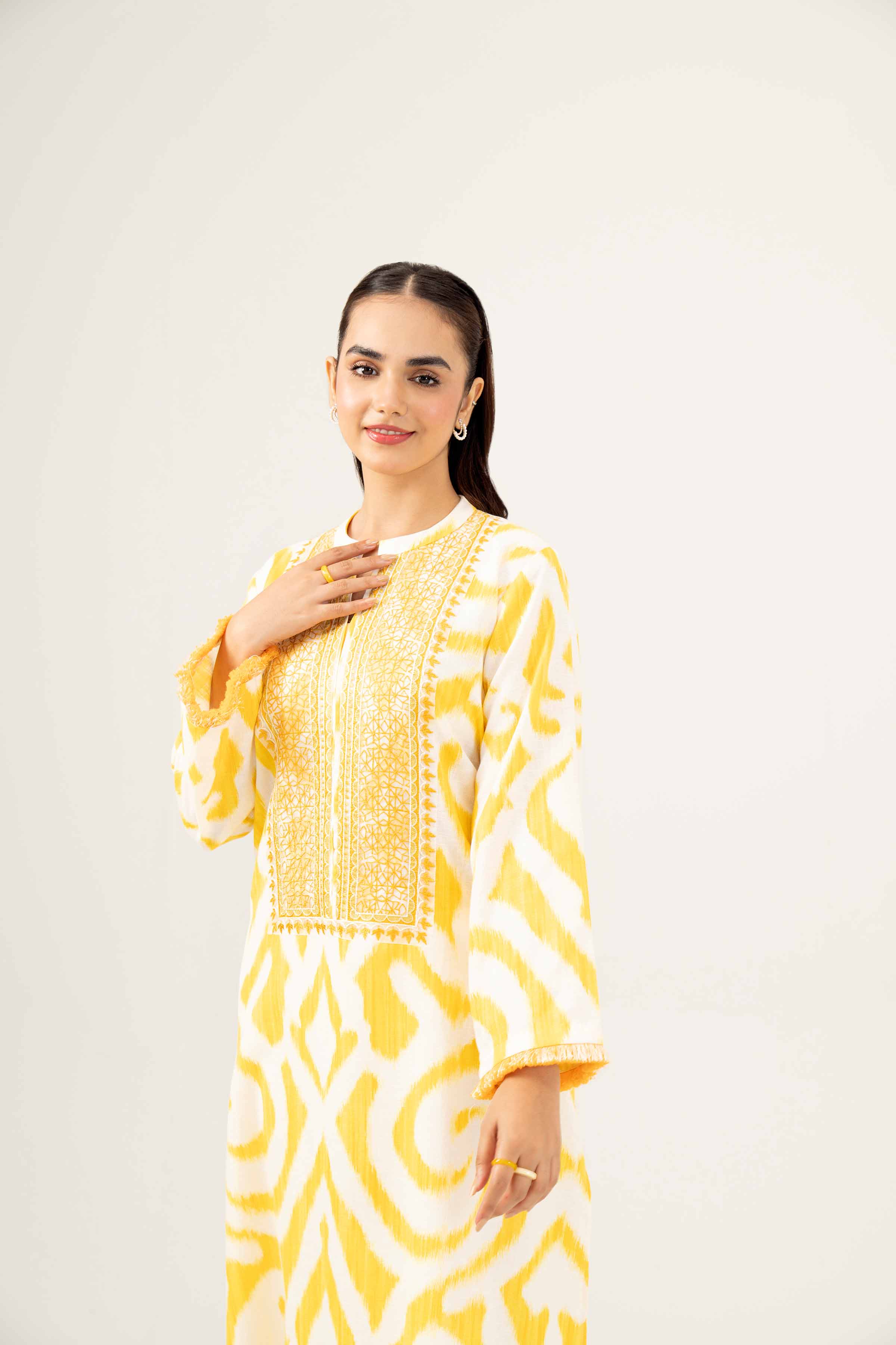 Printed Embroidered Shirt - PW24-167