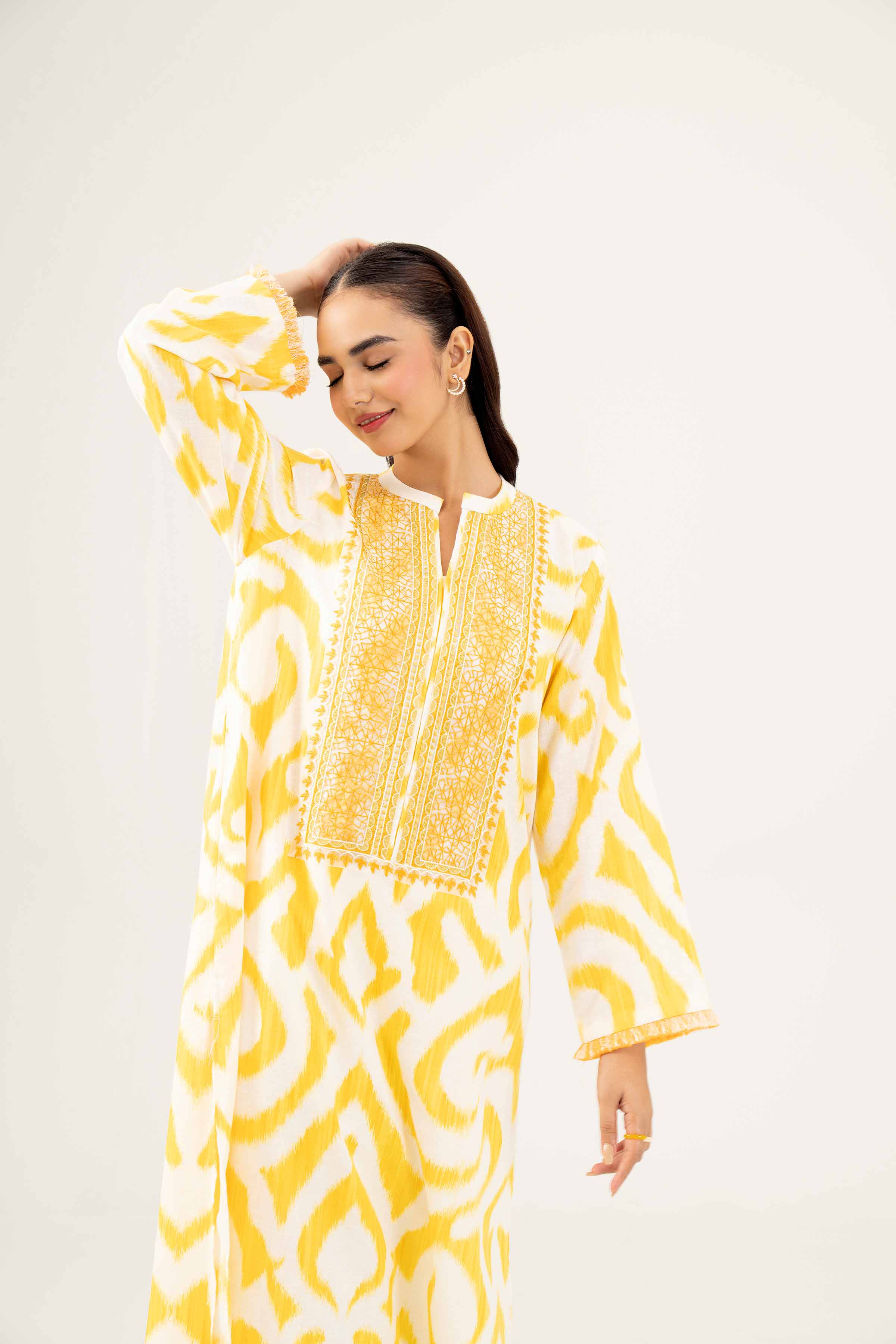 Printed Embroidered Shirt - PW24-167