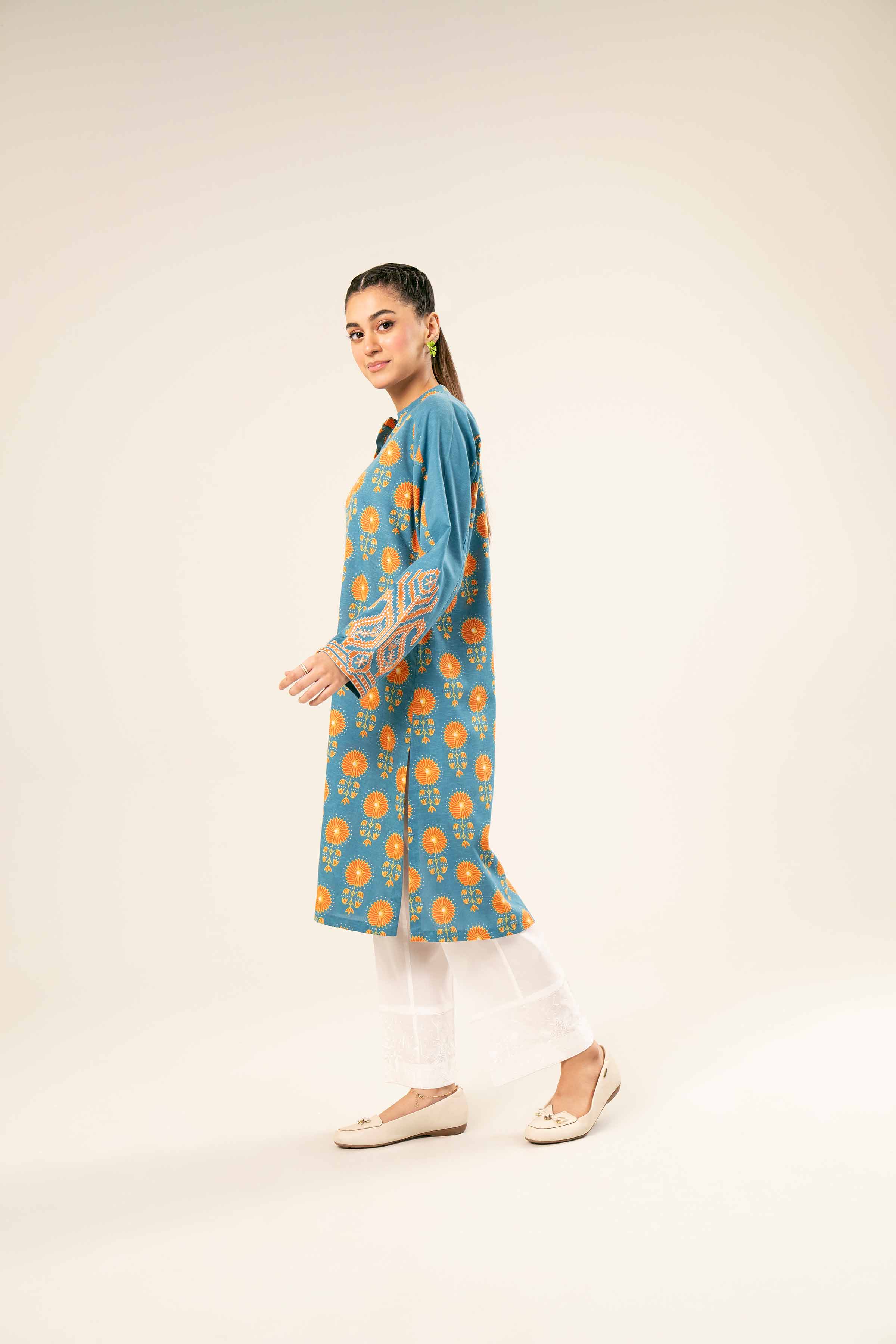 Printed Embroidered Shirt - PW24-217