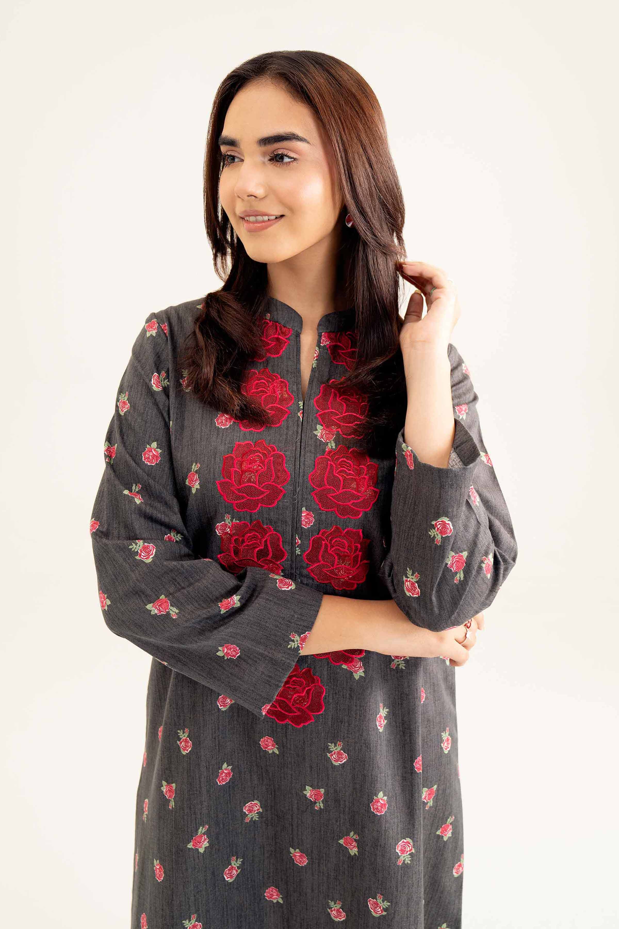 Printed Embroidered Shirt - PW24-218