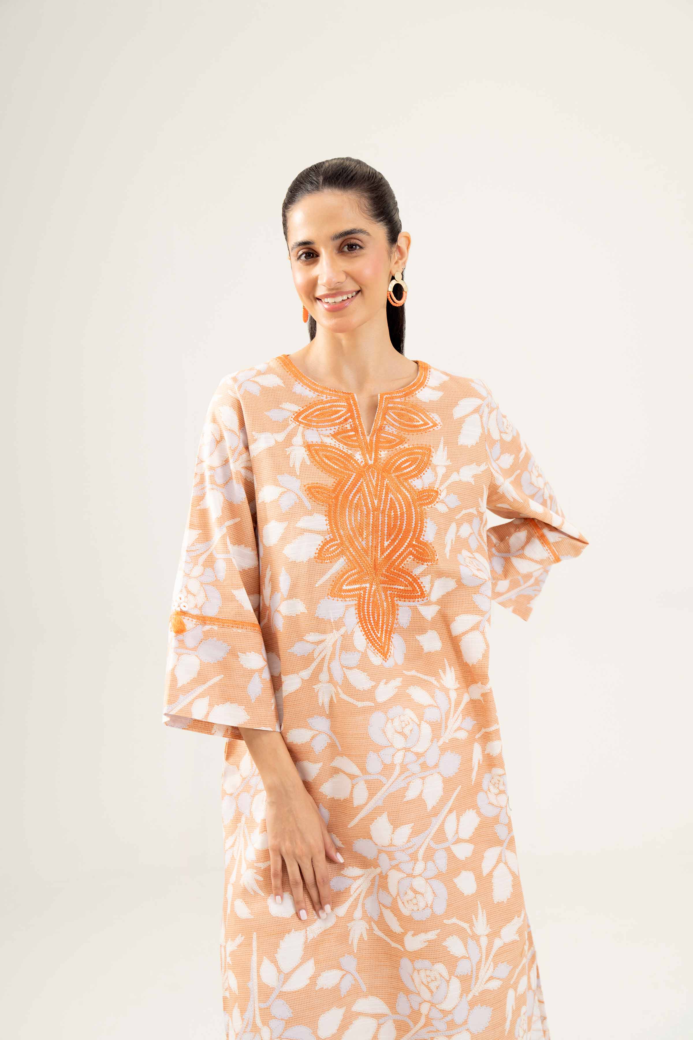 Printed Embroidered Shirt - PW24-220