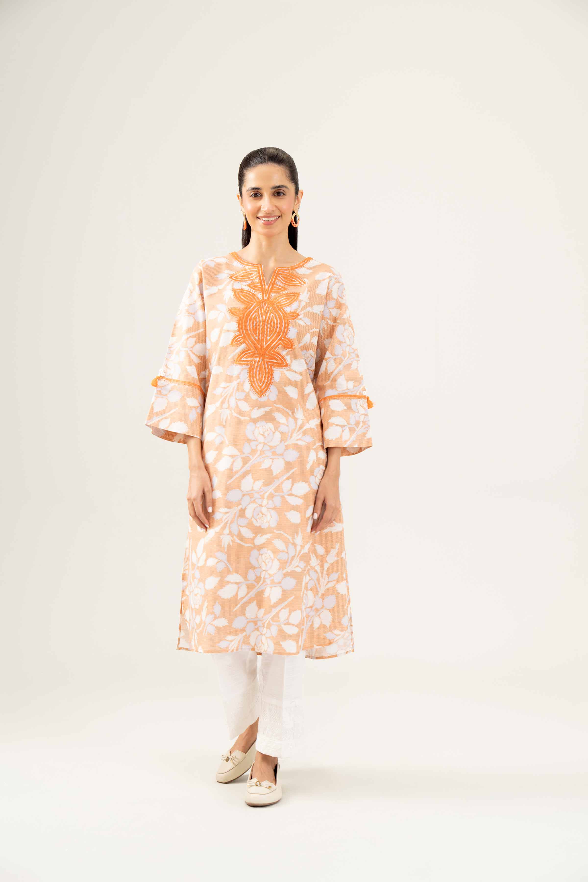Printed Embroidered Shirt - PW24-220